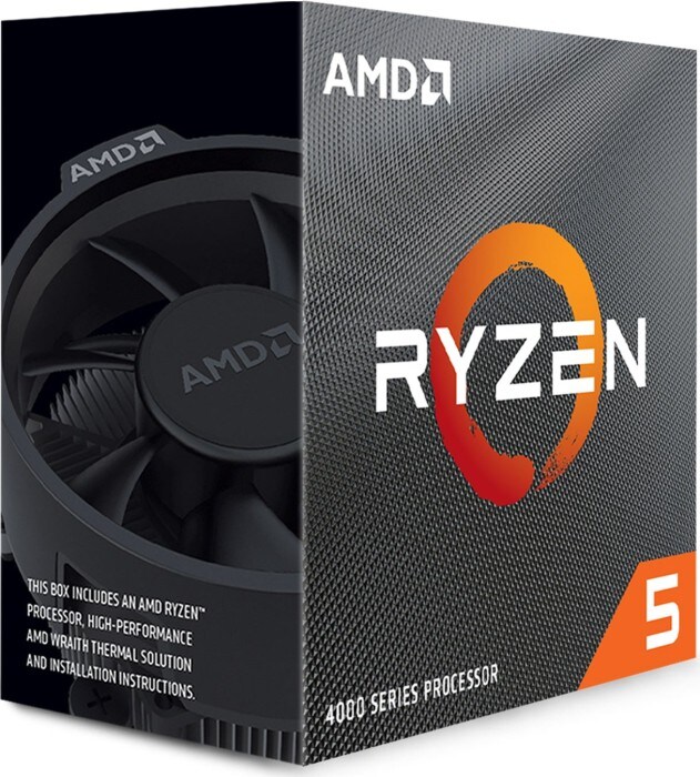 AMD Ryzen 5 4500 (6x 3.6 GHz) Sockel AM4 CPU BOX (Wraith Stealth Kühler)