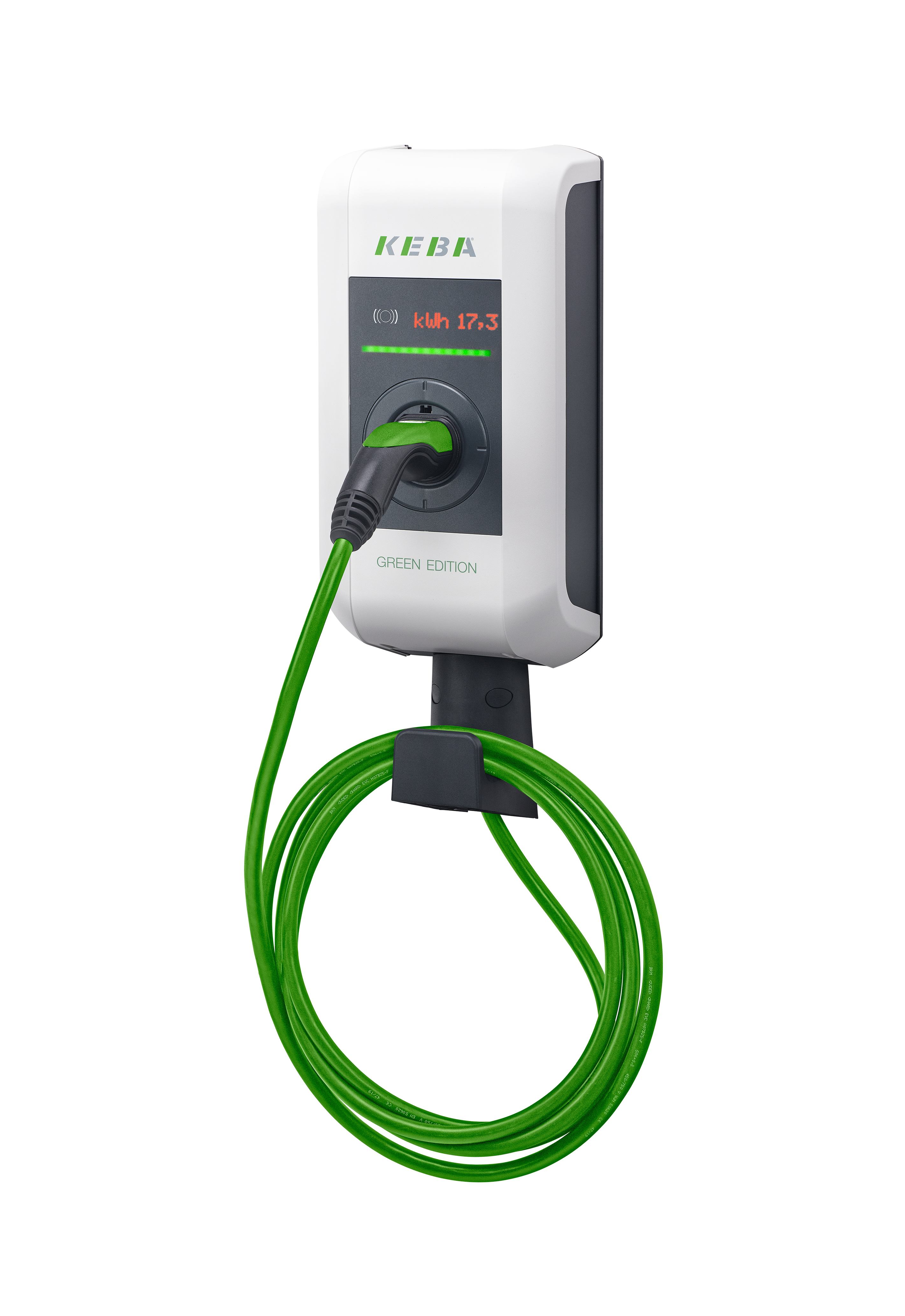 Keba Wallbox KeContact P30 c-series Type2 6m Cable 22kW-RFID-ME - Green Edition