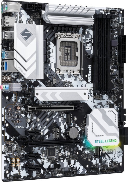 ASRock H670 Steel Legend ATX Mainboard Sockel 1700 RGB/M.2/HDMI/DVI/USB3.2