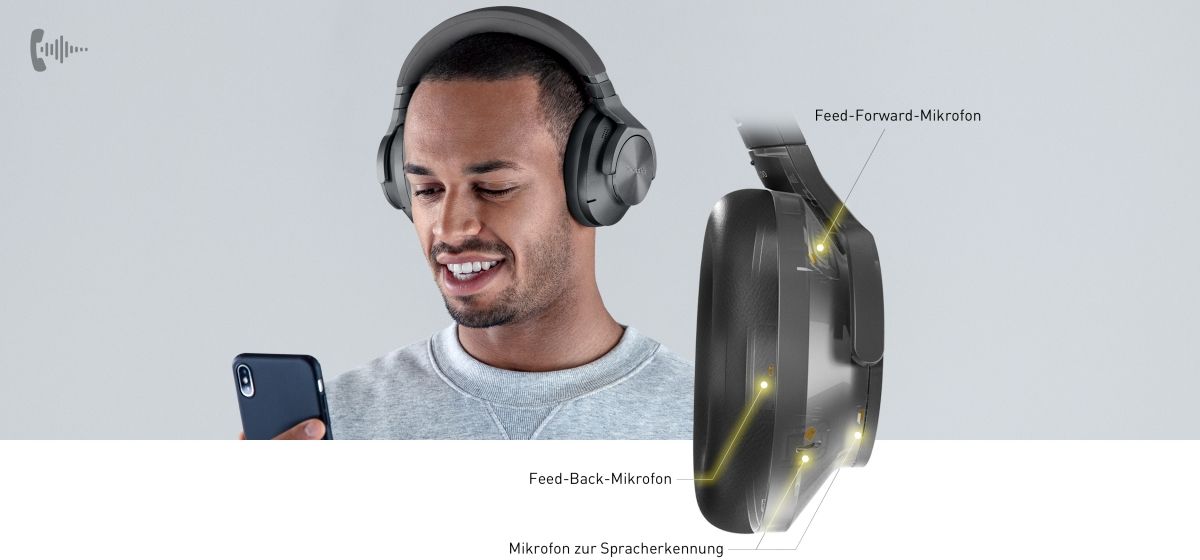 Technics EAH-A800E-K Premium Bluetooth Over Ear Kopfhörer graphit schwarz