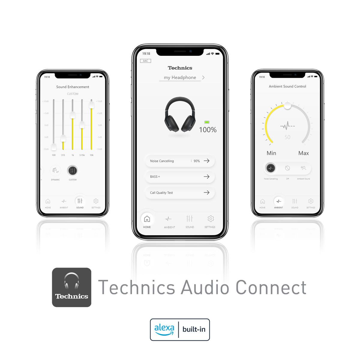 Technics EAH-A800E-K Premium Bluetooth Over Ear Kopfhörer graphit schwarz