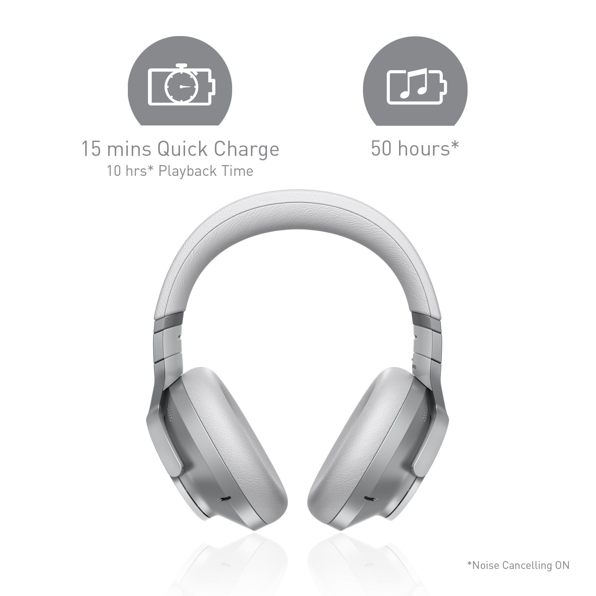 Technics EAH-A800E-S Premium Bluetooth Over Ear Kopfhörer Dolomit Silber