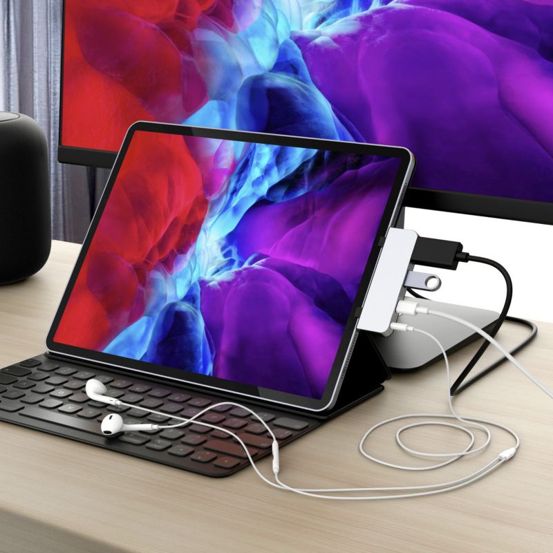 Hyper Drive 4-in-1 USB-C Hub für iPad Pro Silber