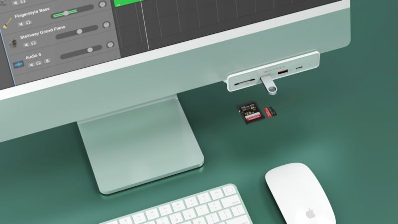 Hyper Drive 6-in-1 USB-C hub für iMac