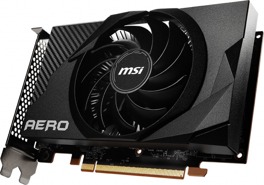 MSI AMD Radeon RX 6400 AERO ITX 4GB GDDR6 Grafikkarte DP/HDMI