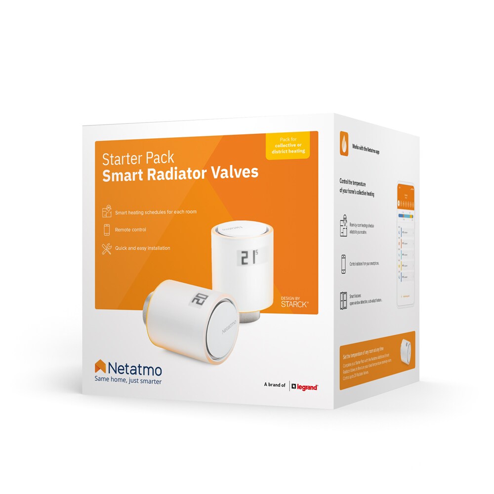 Netatmo Starterpaket "Heizen", 3 x Smartes Thermostat inkl. Relais