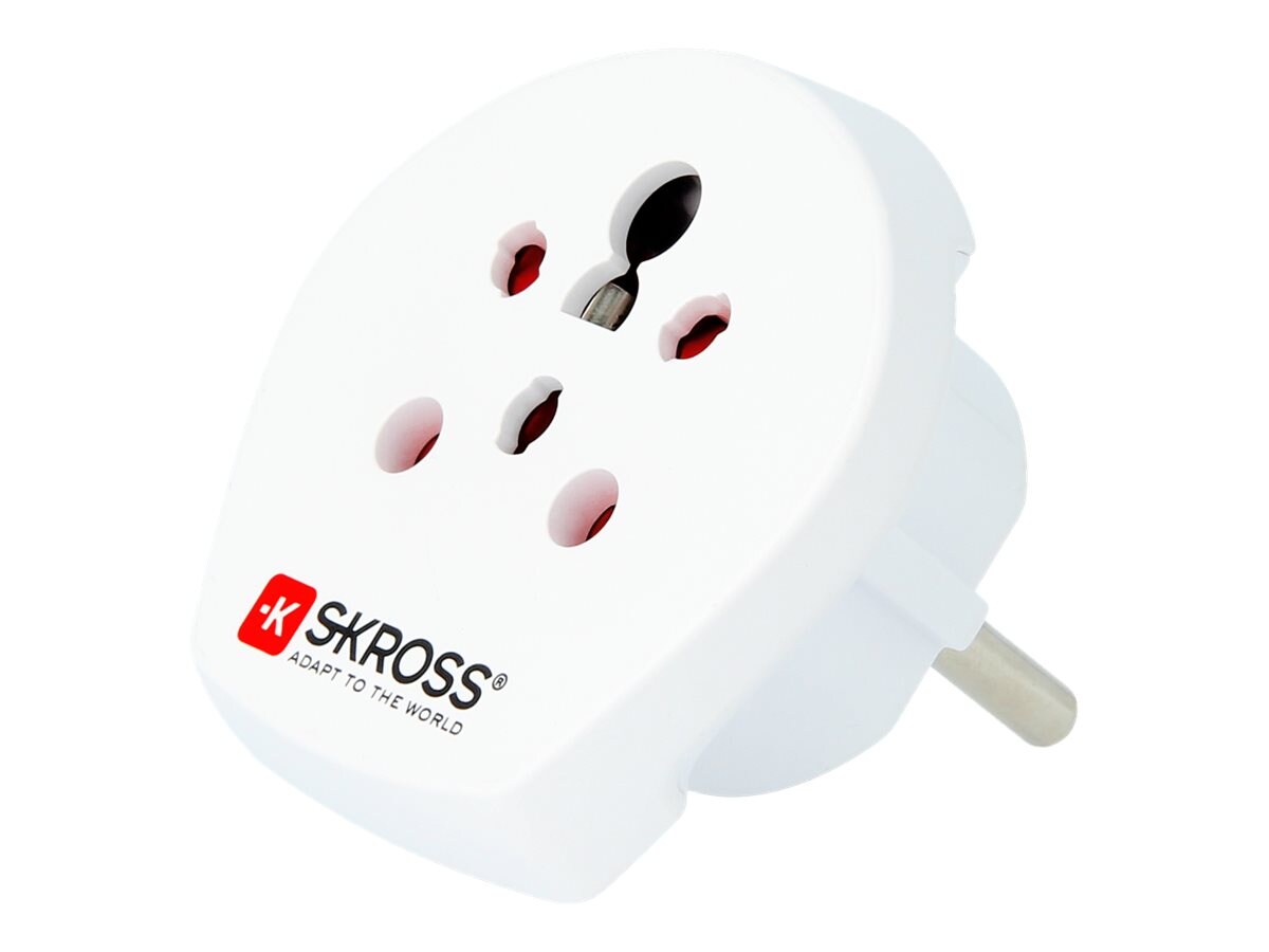 SKROSS Country Adapter India, Israel, Dänemark to Europe (16A) Reiseadapter