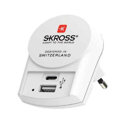 SKROSS World Adapter PRO+ USB AC Reiseadapter