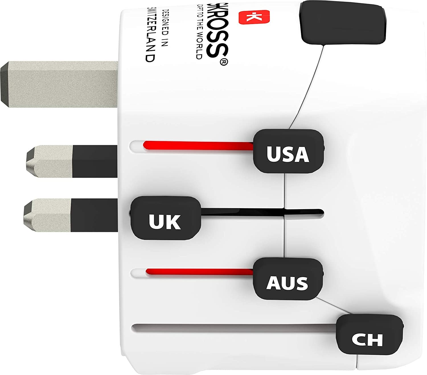 SKROSS World Adapter PRO+ USB AC Reiseadapter