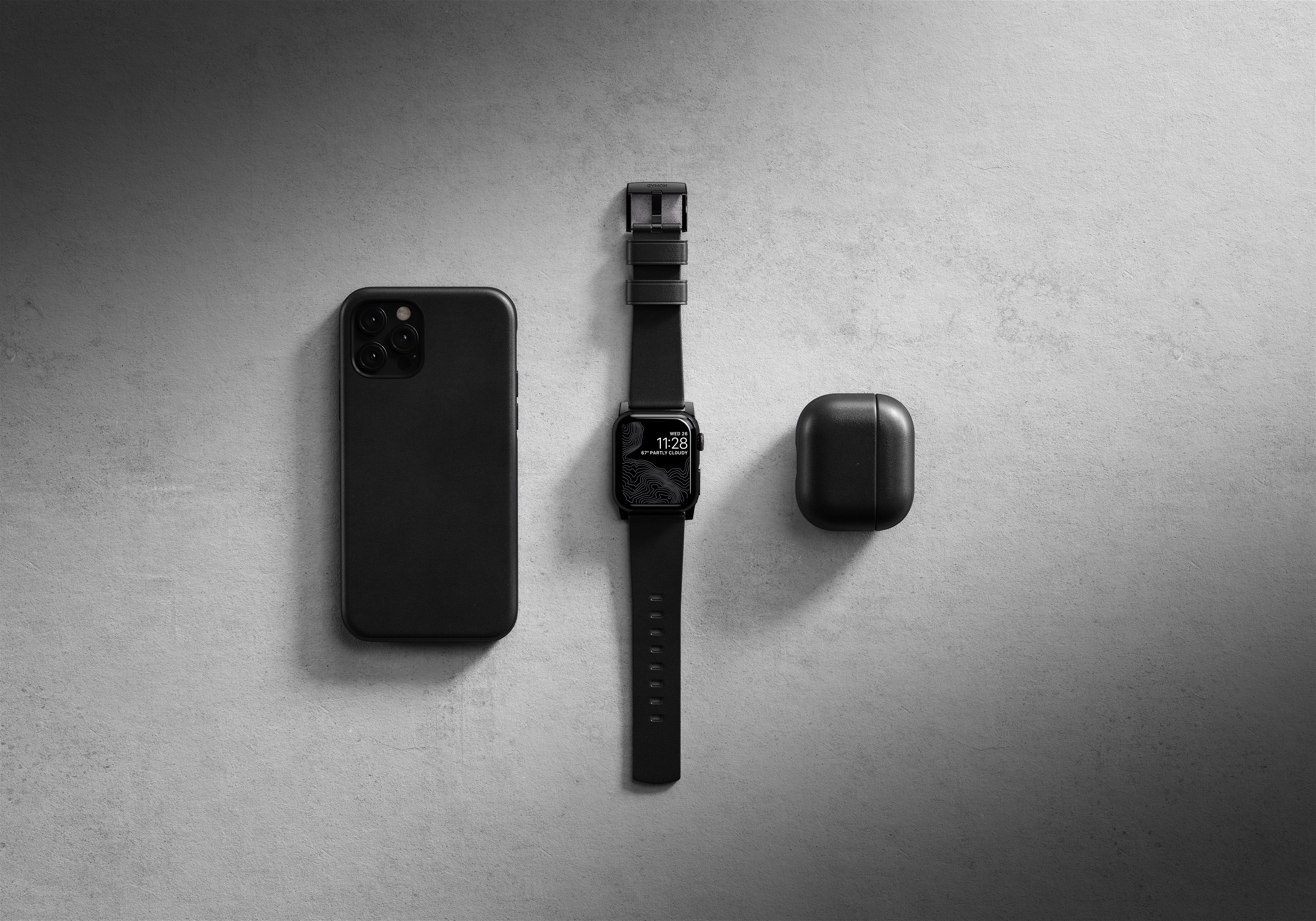 Nomad Airpods V3 Case Leder schwarz