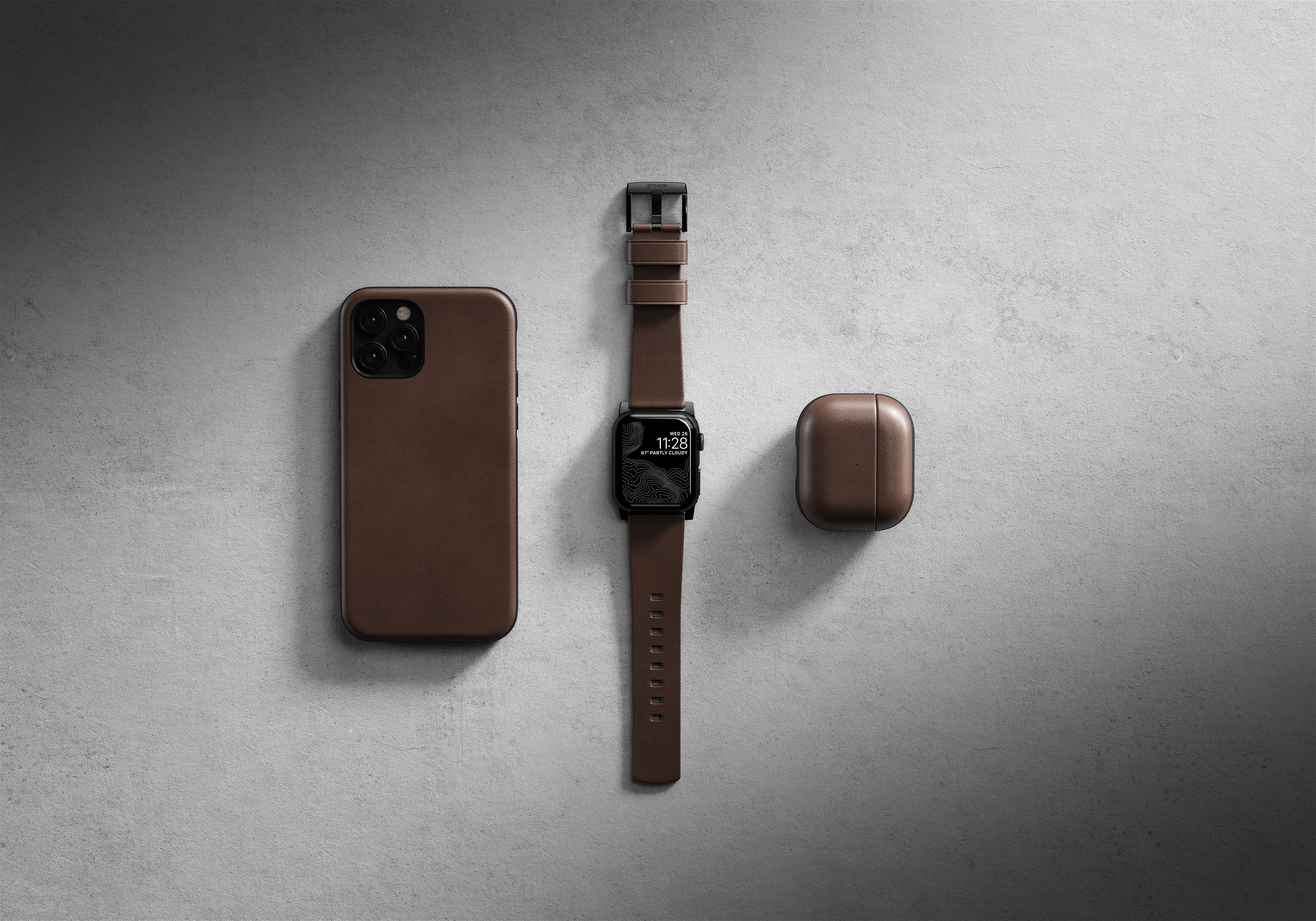 Nomad Airpods V3 Case Leder rustikal braun