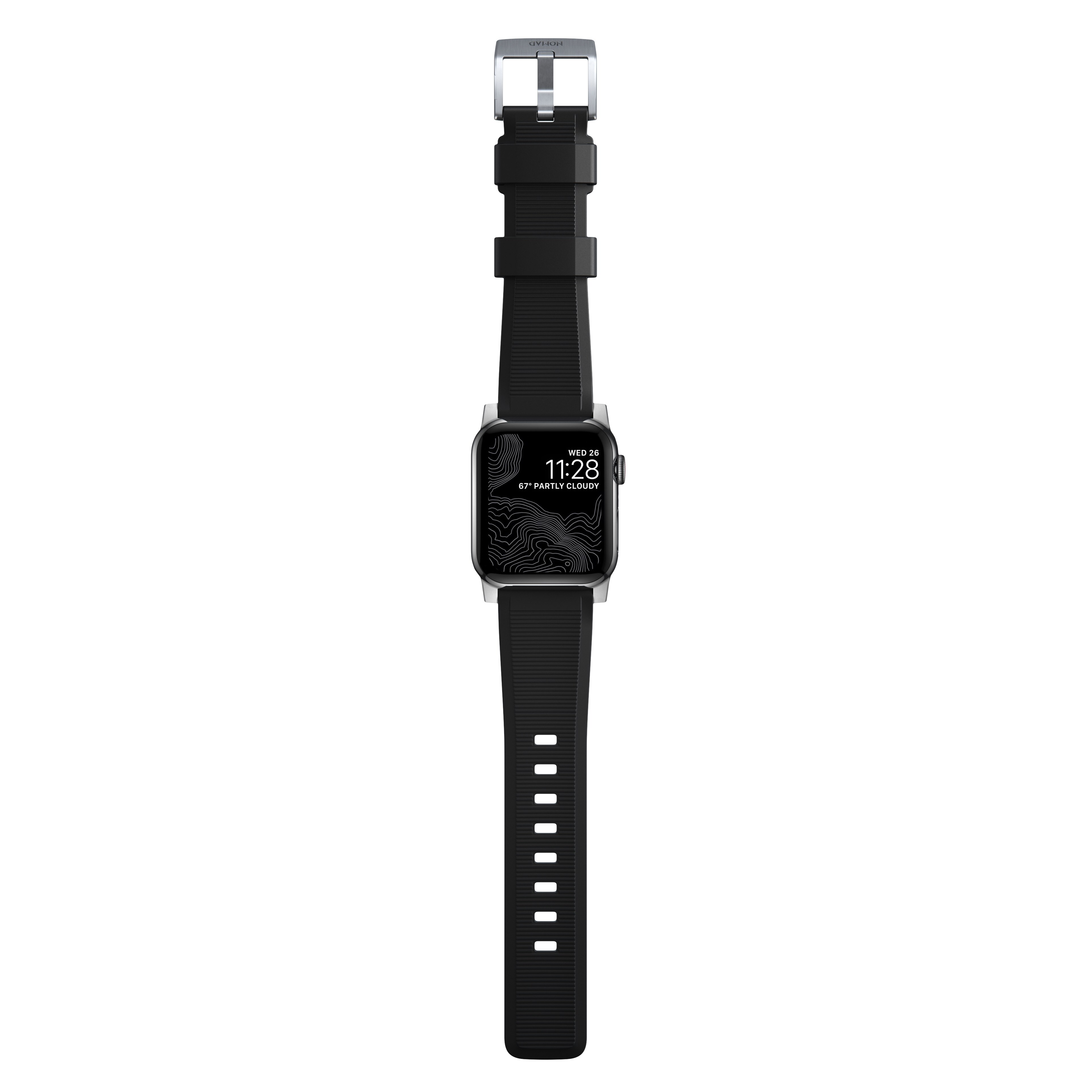 Nomad Strap Rugged V2 Connector Silver 42/44mm