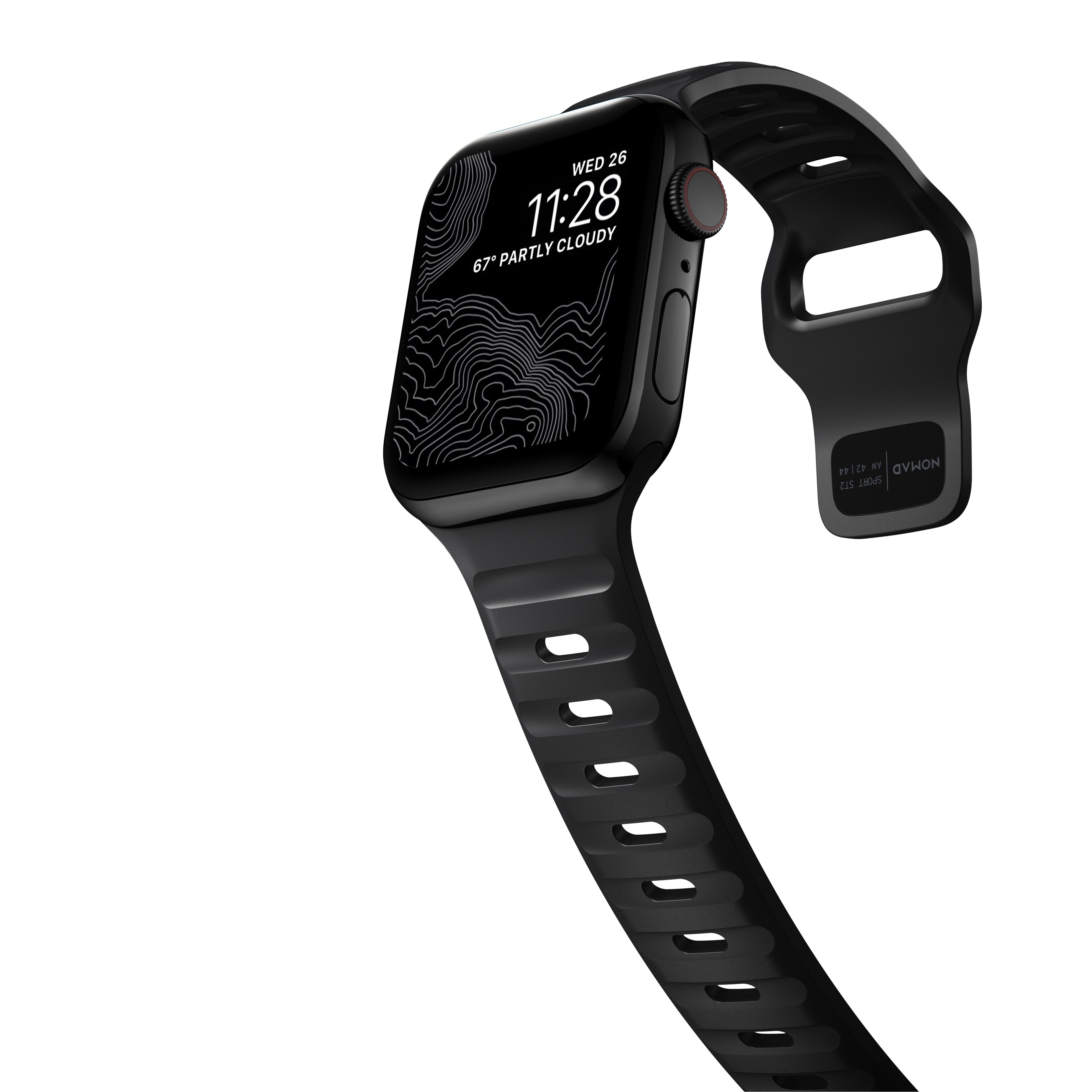 Nomad Sport Armband V2 45mm/44mm/42mm Schwarz ++ Cyberport
