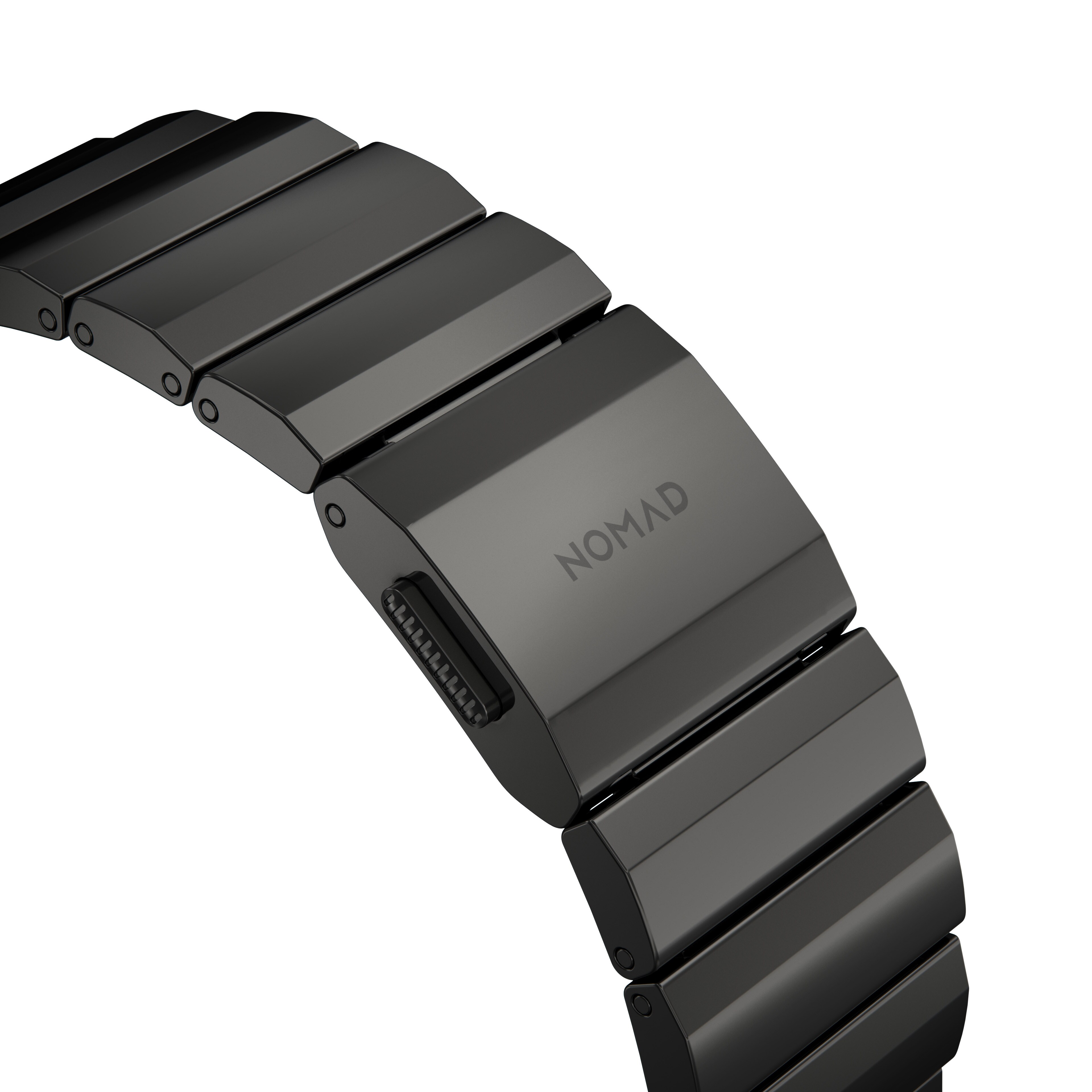 Nomad Armband Stainless Steel Graphite Schwarz V2 42/44 mm