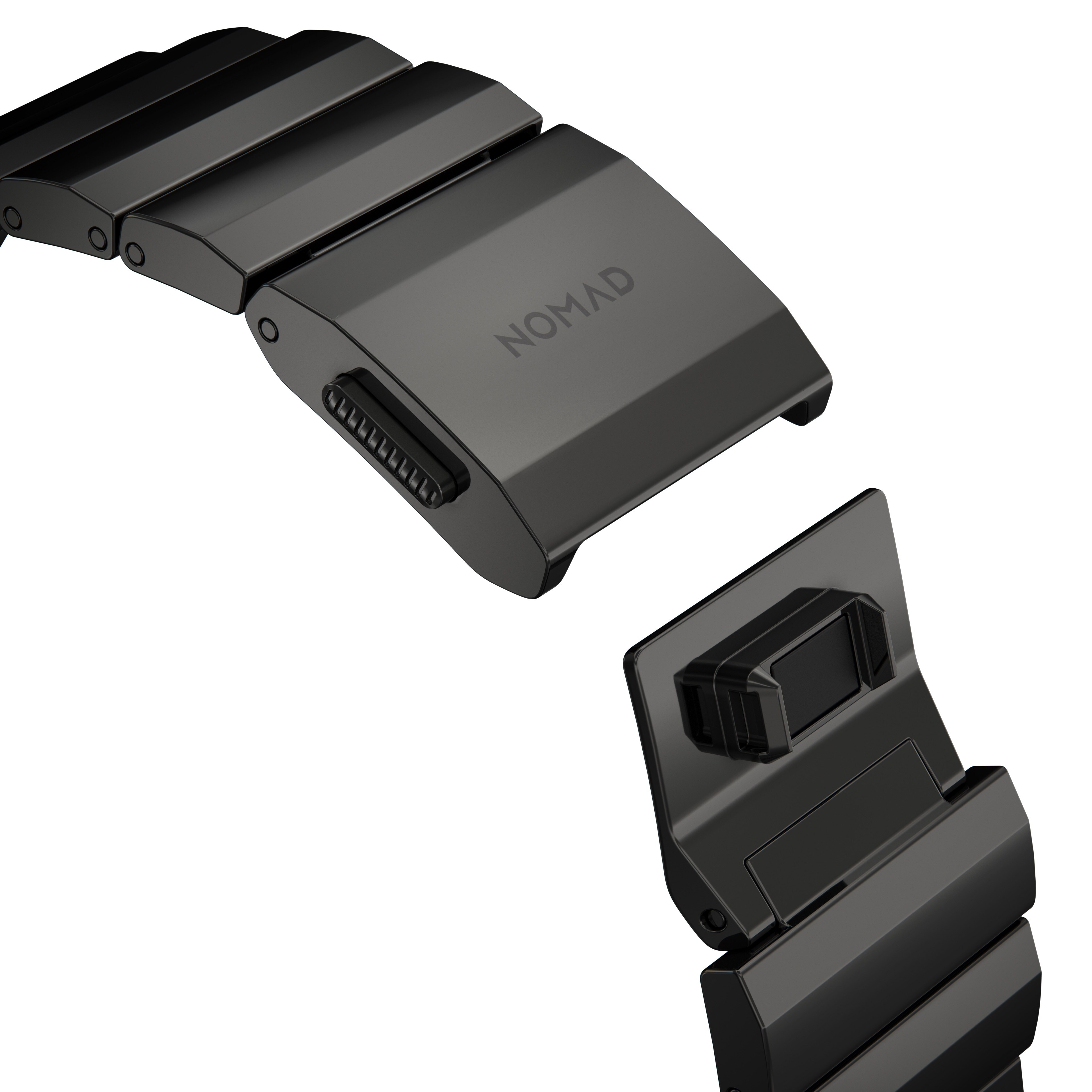 Nomad Armband Stainless Steel Graphite Schwarz V2 42/44 mm