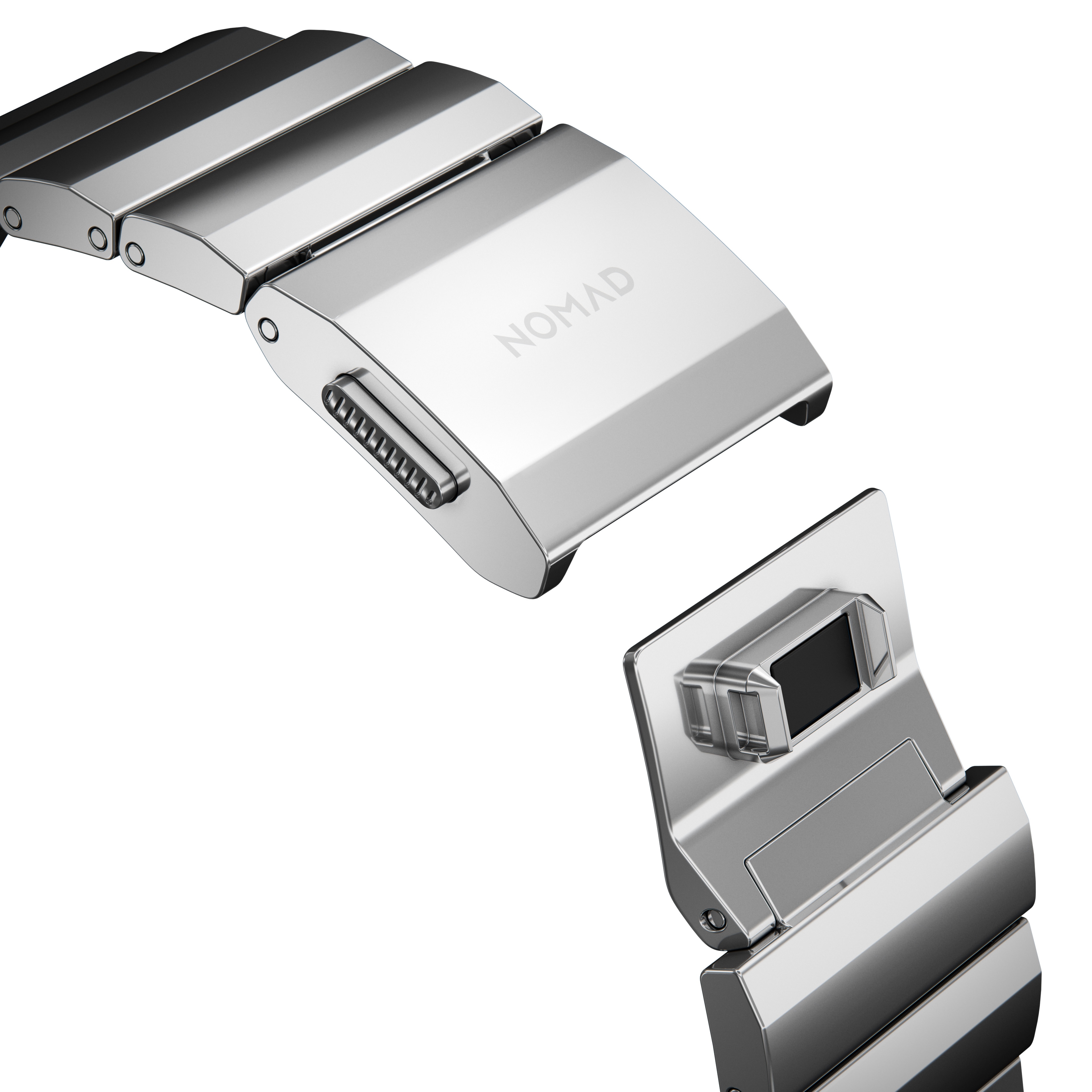 Nomad Armband Stainless Steel Silber V2 42/44 mm