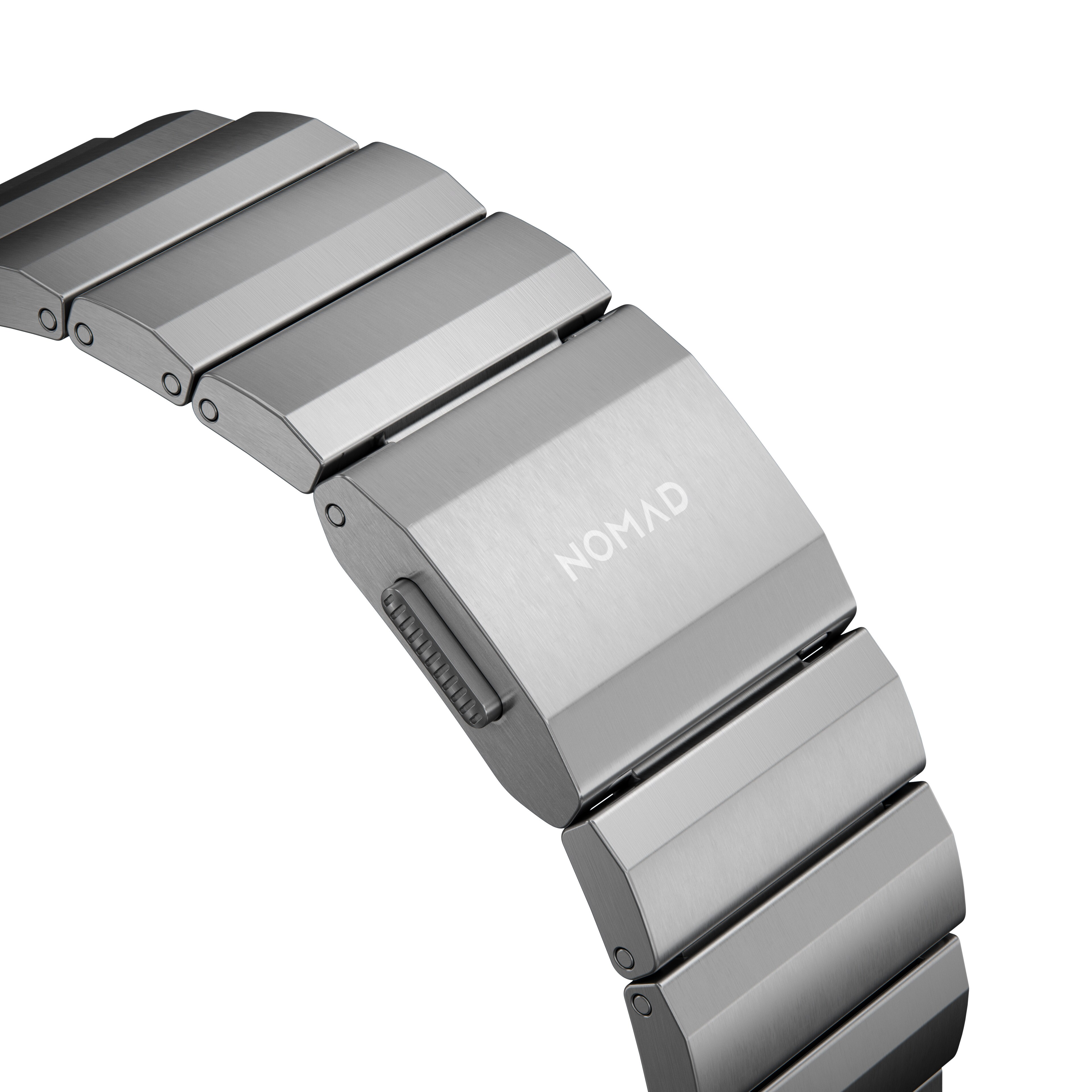 Nomad Armband Titanium Silber V2 42/44 mm