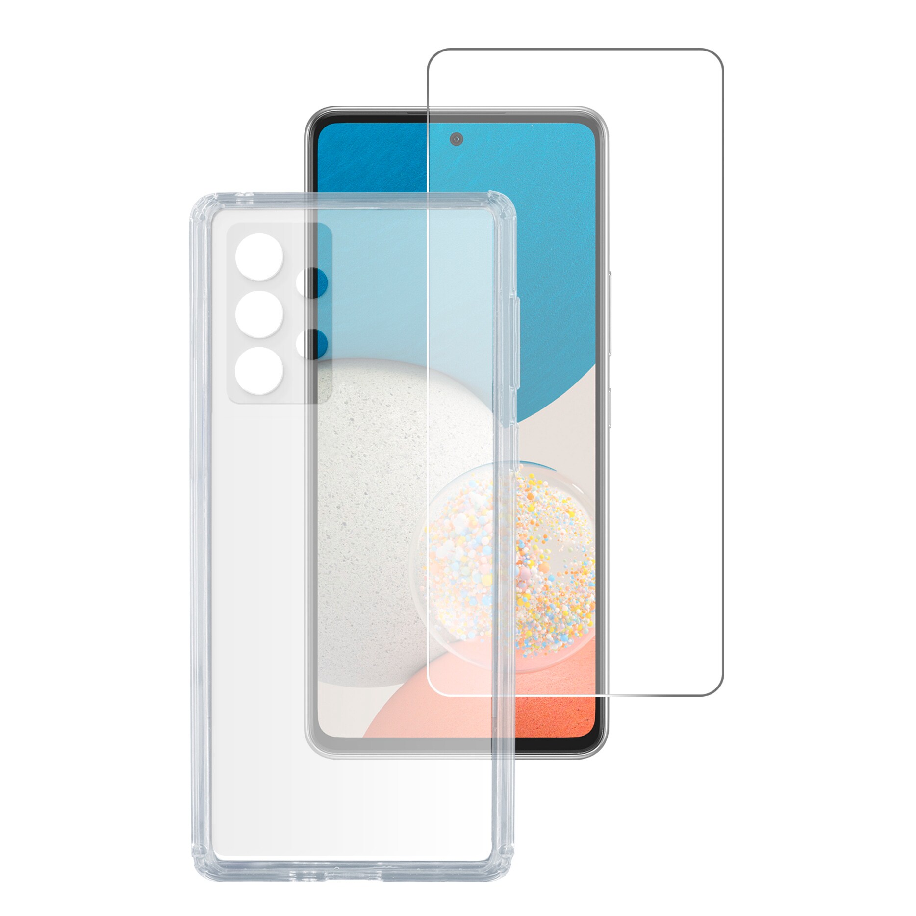 4Smarts 360° Protection Set X-Pro Clear für Samsung Galaxy A53, transparent