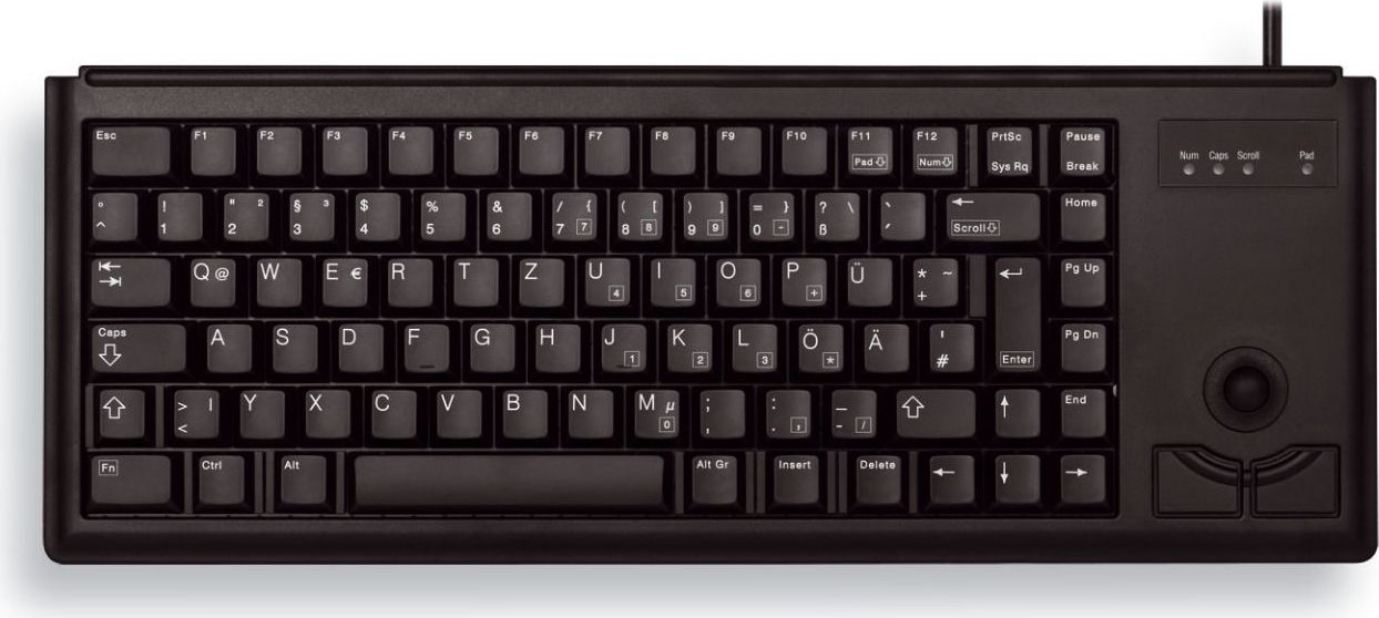 Cherry G84-4400 Compact Kabelgebundene Tastatur Schwarz