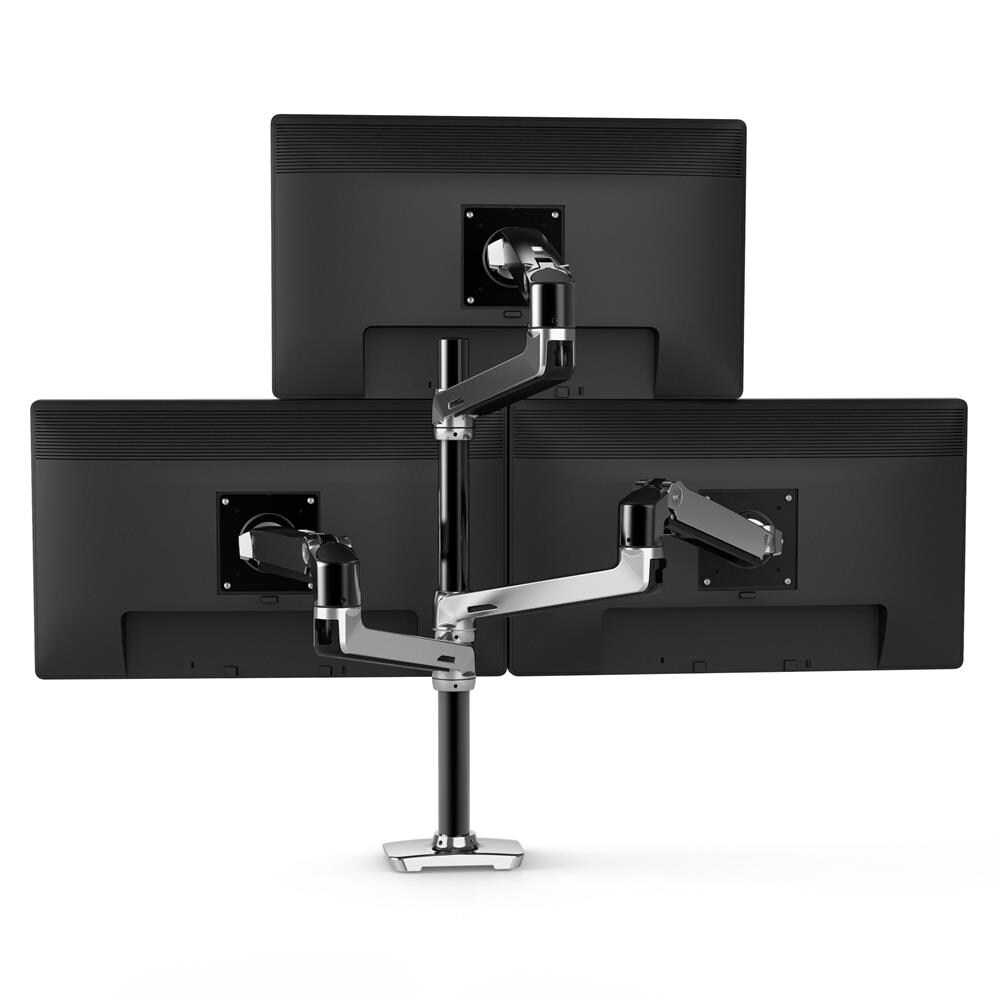 Ergotron LX Dual Monitorarm erweiterbar auf 4 Monitore Tischhalterung Aluminium