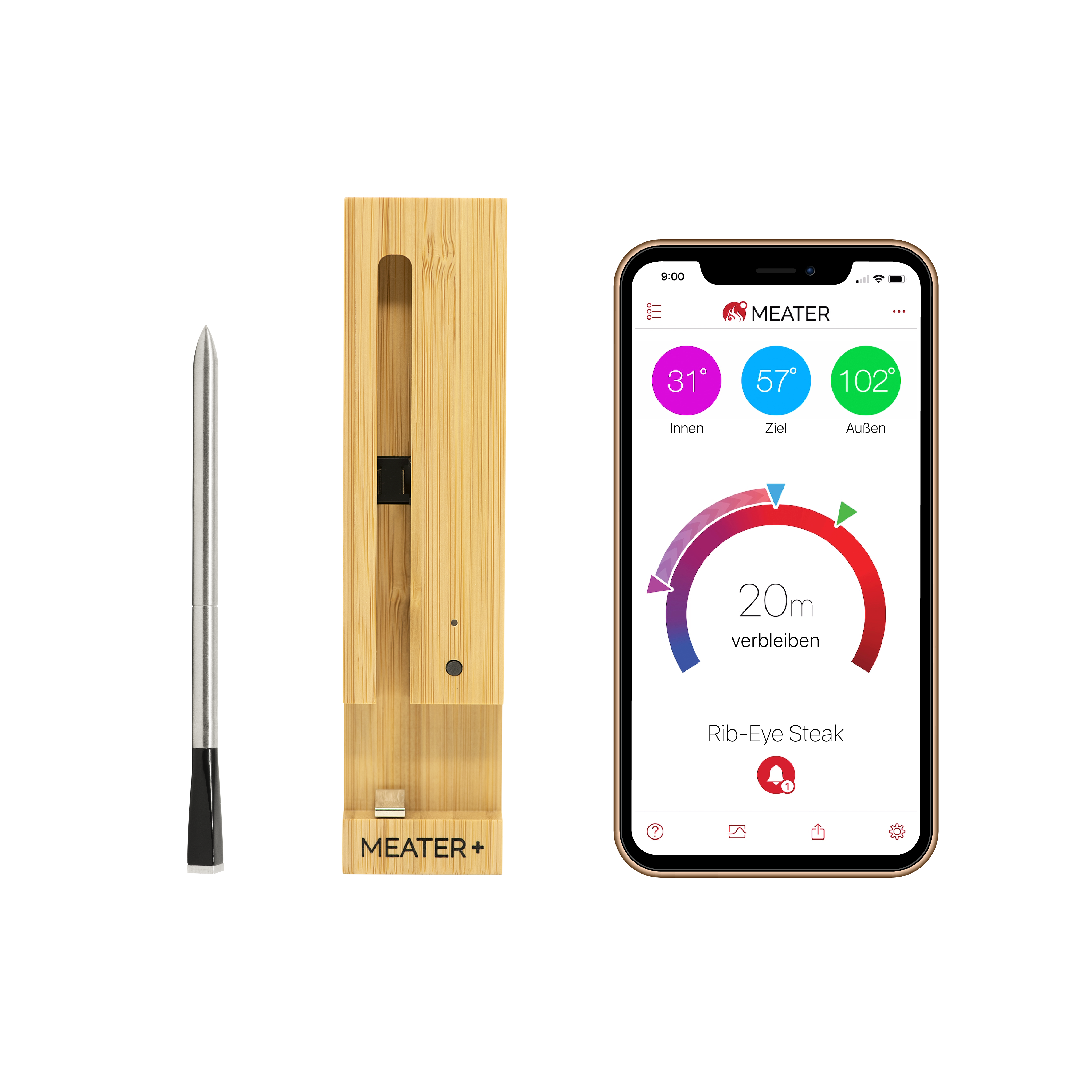 MEATER + | Das erste komplett kabellose Smart-Fleischthermometer