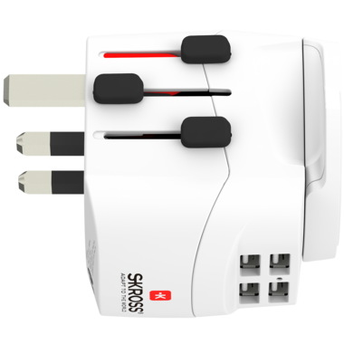 SKROSS Pro Light USB 4xA World Reiseadapter