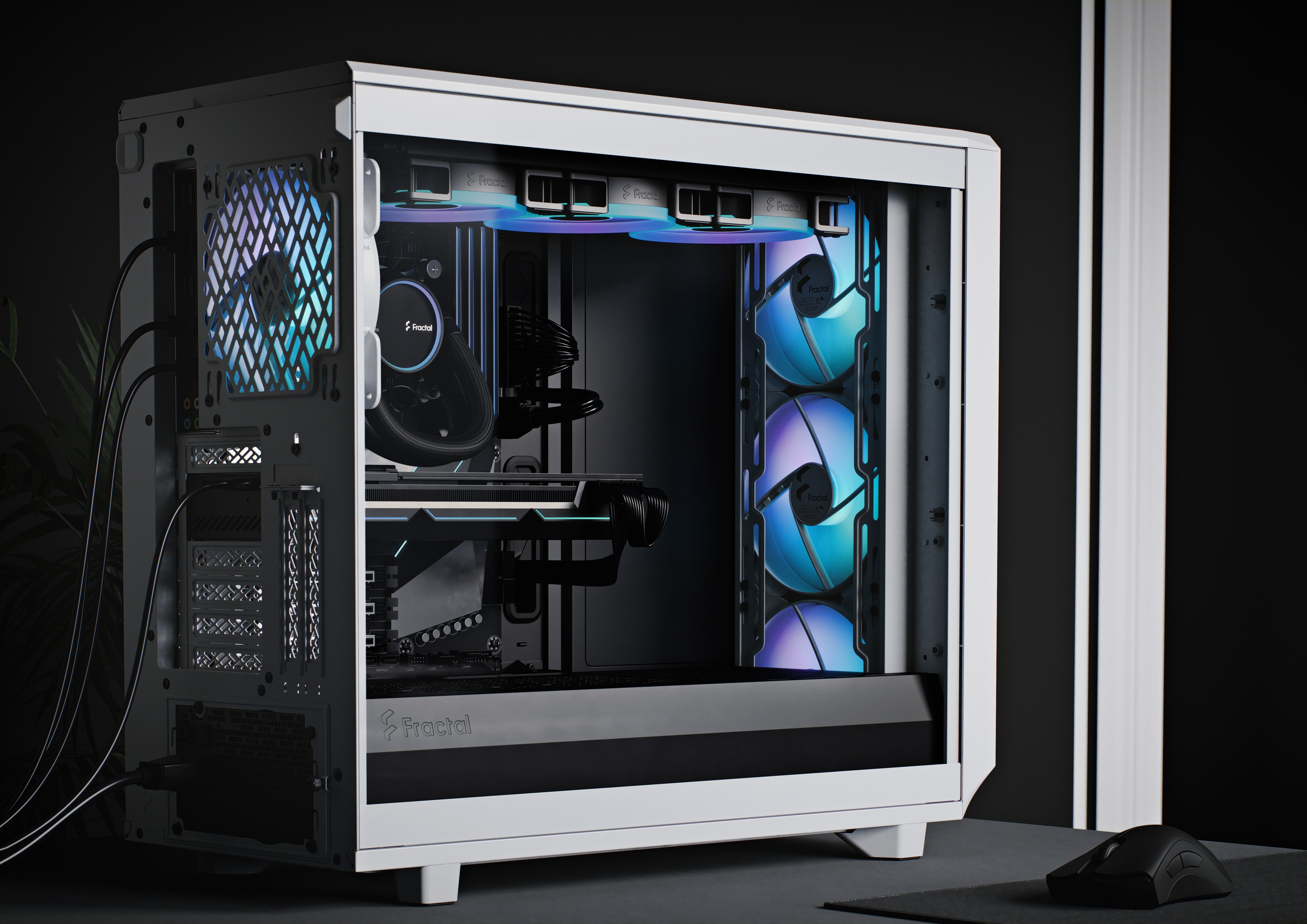 Fractal Design Meshify 2 RGB White TG Clear Tint Gaming Gehäuse