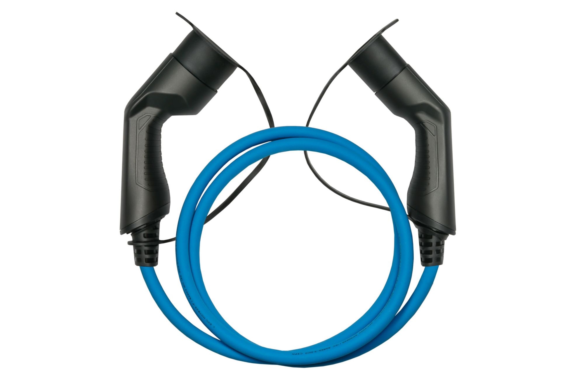 Kabelmeister E-Auto-Ladekabel Mode 3, Typ 2 Stecker an Buchse, 16 A, 5 m,  blau ++ Cyberport