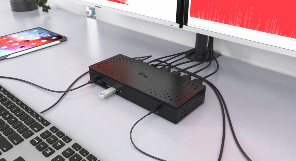 i-tec USB-C/Thunderbolt Quattro 4K Display Docking Station mit 100W PD