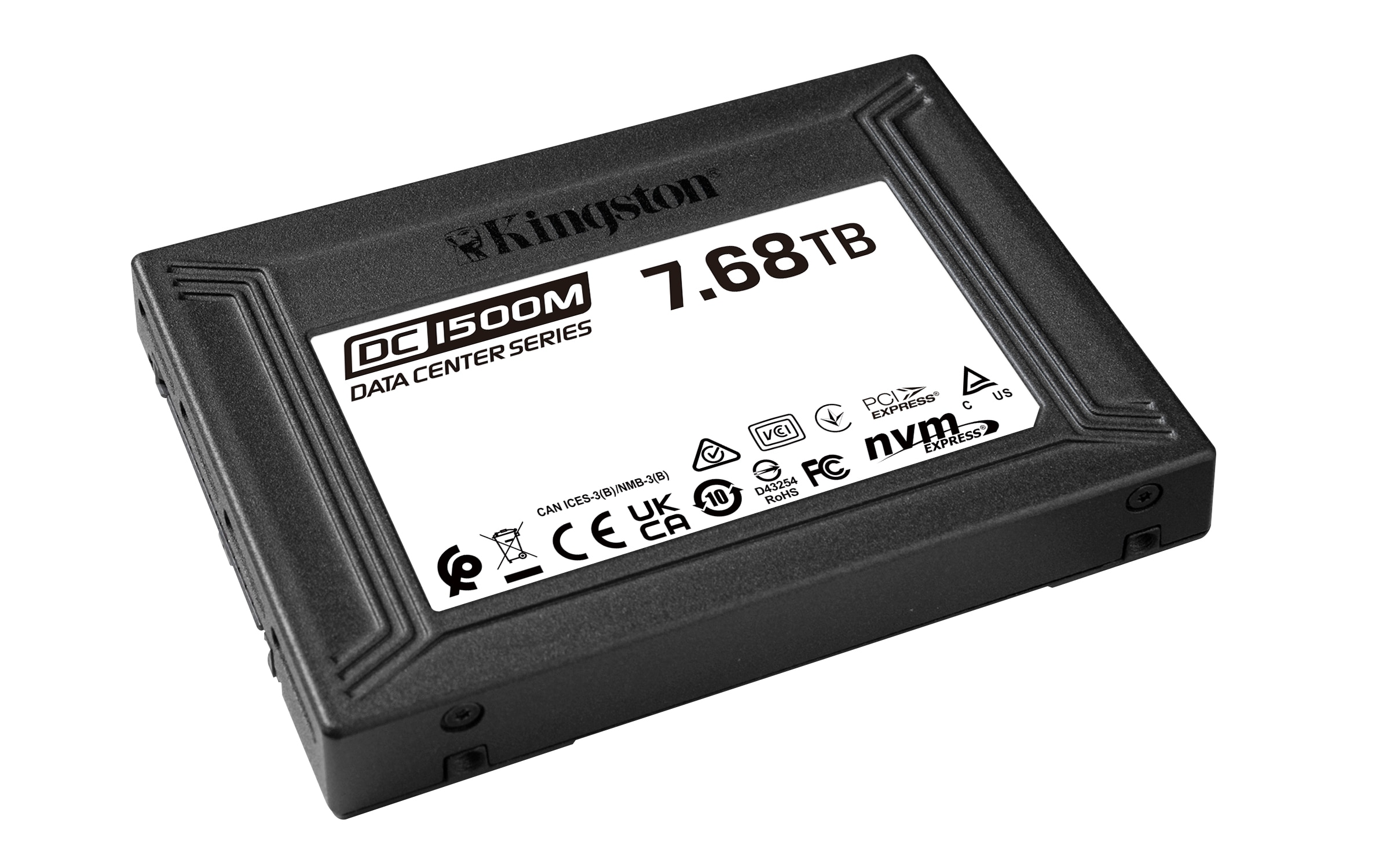 Kingston DC1500M Enterprise NVMe SSD 7,68 TB U.2 2,5 zoll 3D TLC PCIe Gen3 x4