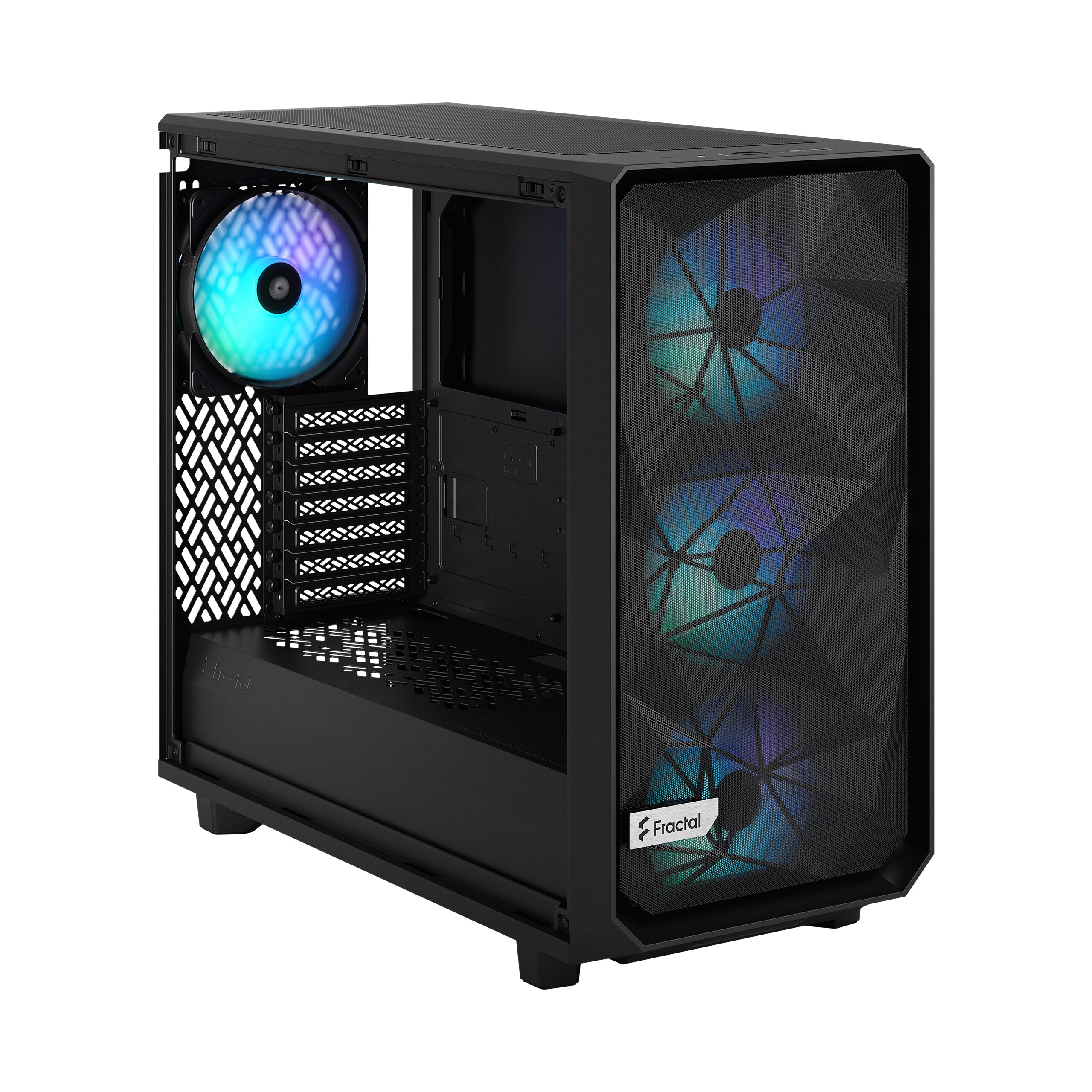 Fractal Design Meshify 2 Lite RGB Black TG Light Tint ATX Gaming Gehäuse Fenster