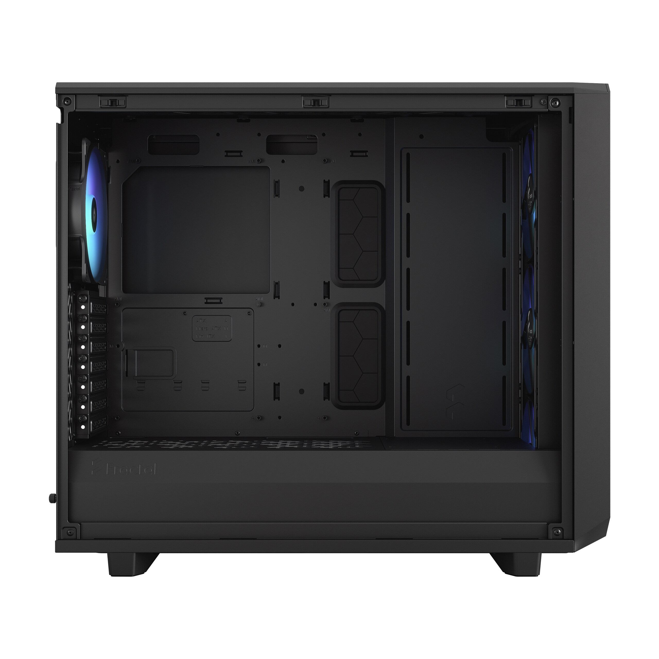 Fractal Design Meshify 2 Lite RGB Black TG Light Tint ATX Gaming Gehäuse Fenster