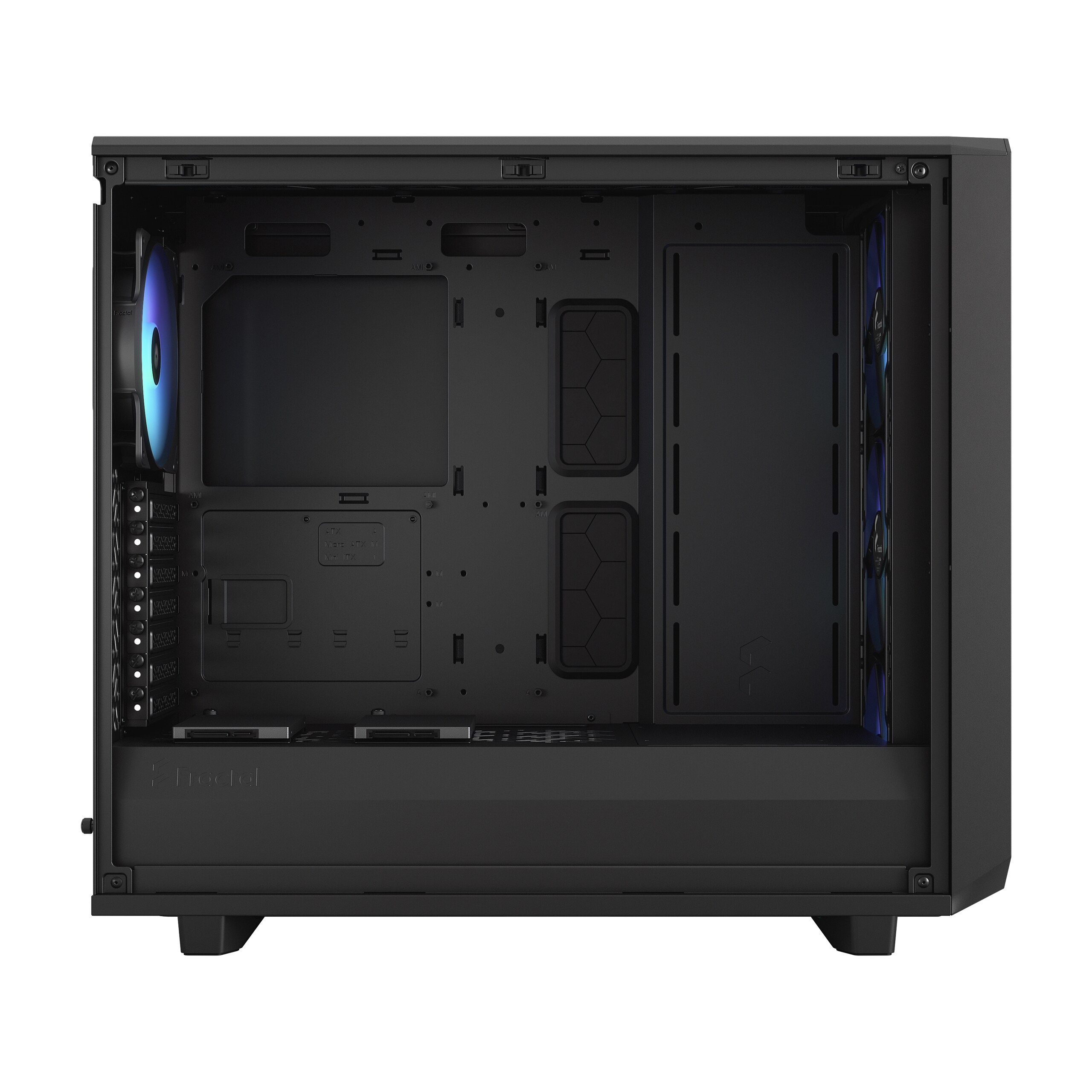 Fractal Design Meshify 2 Lite RGB Black TG Light Tint ATX Gaming Gehäuse Fenster