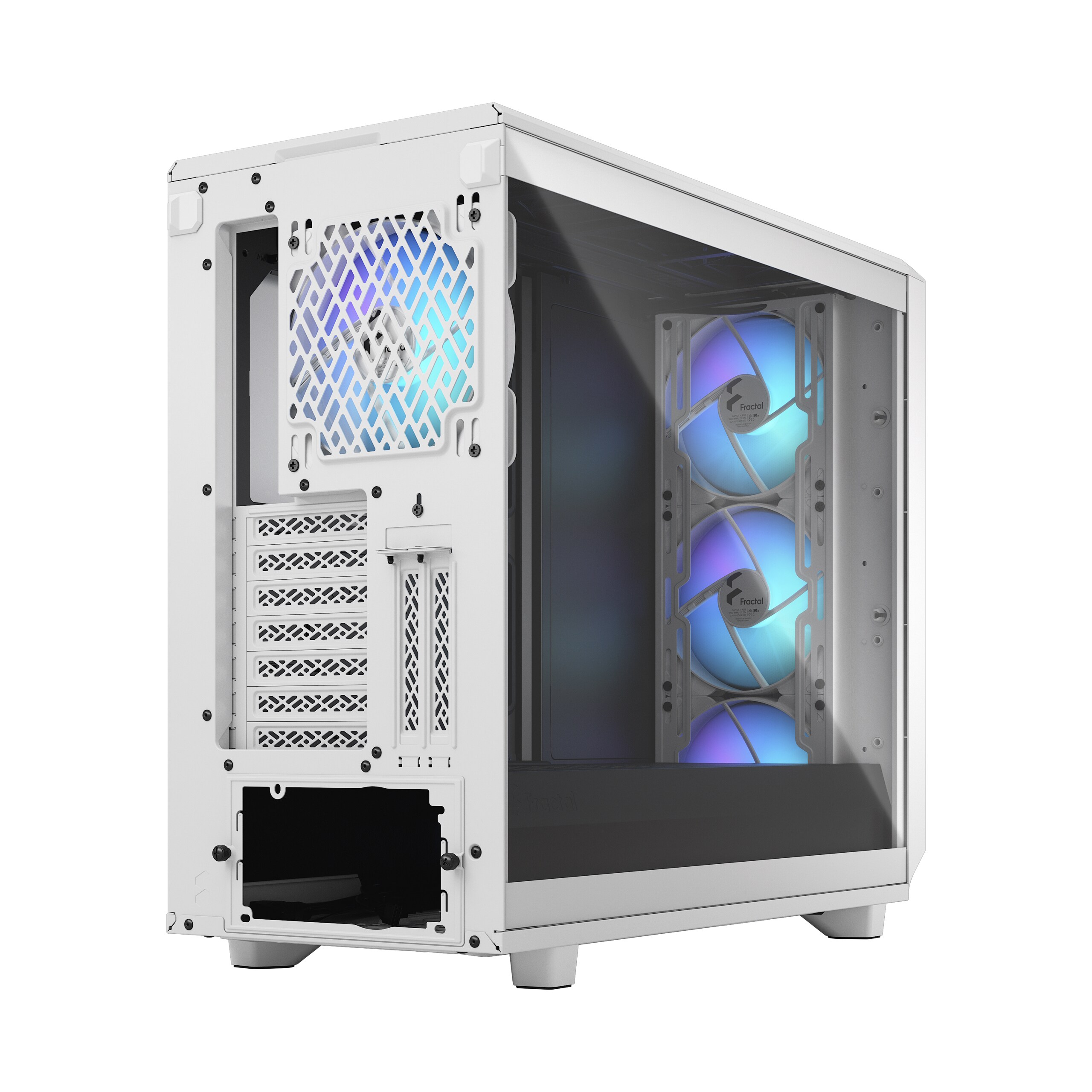 Fractal Design Meshify 2 RGB White TG Clear Tint Gaming Gehäuse mit Fenster