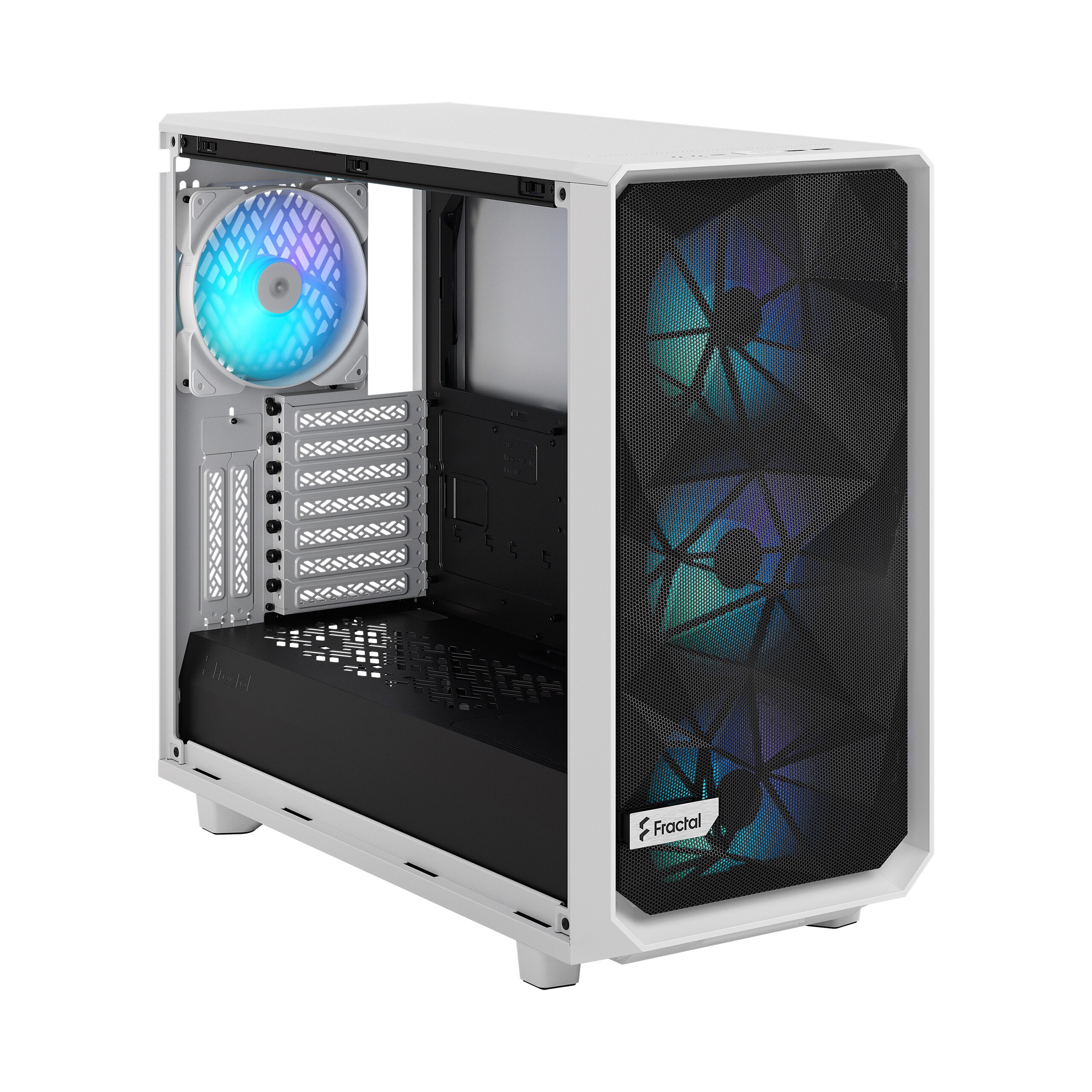 Fractal Design Meshify 2 RGB White TG Clear Tint Gaming Gehäuse mit Fenster