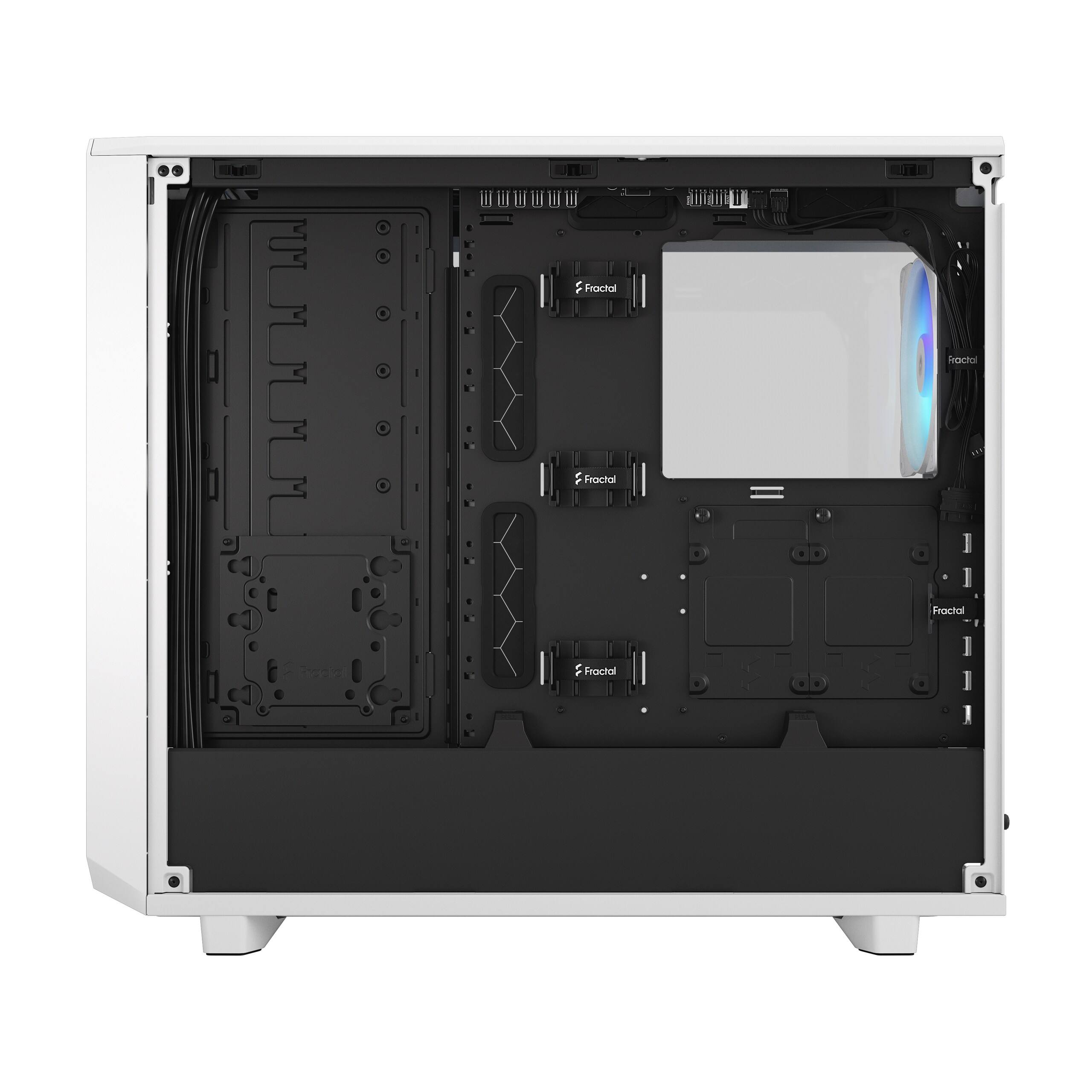 Fractal Design Meshify 2 RGB White TG Clear Tint Gaming Gehäuse mit Fenster