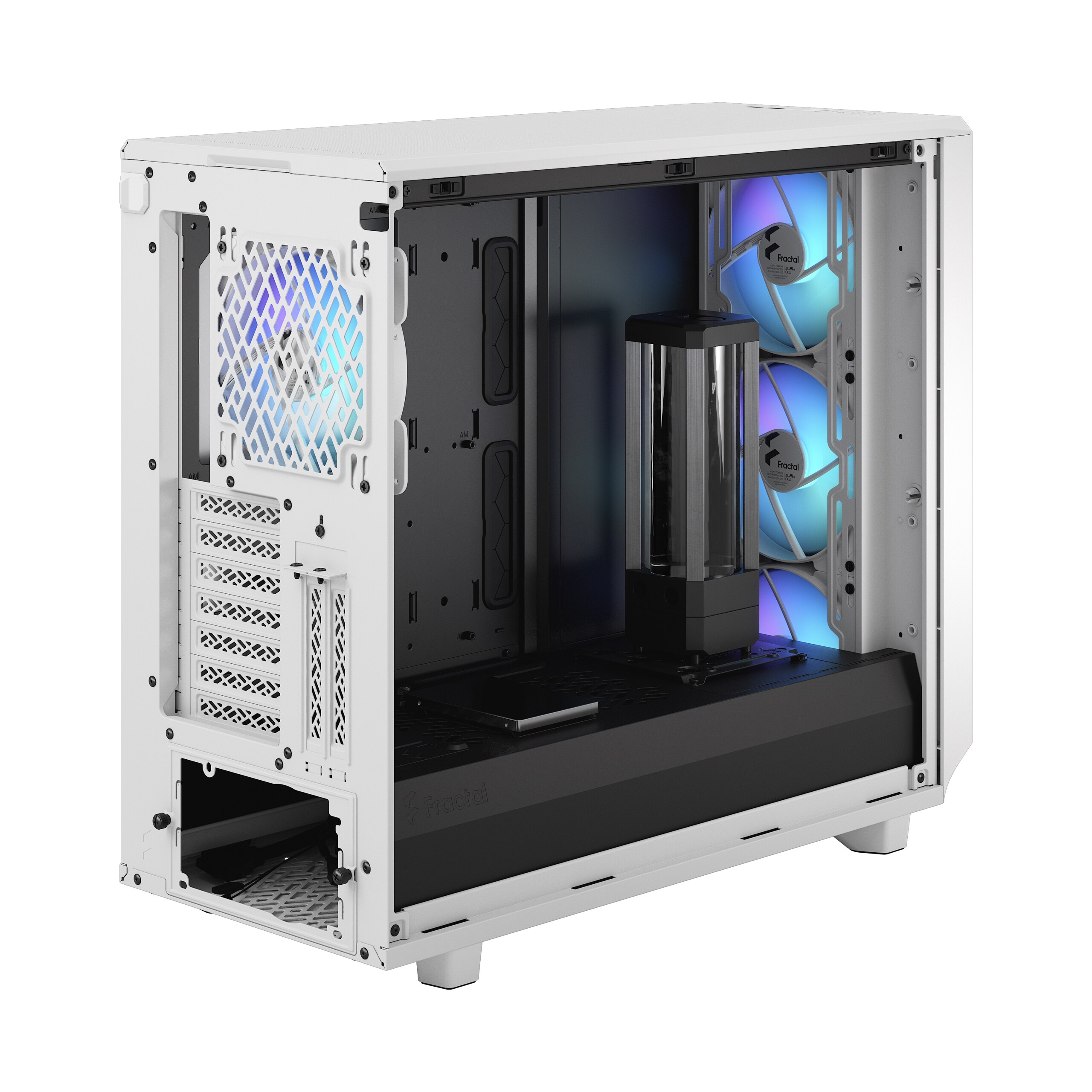 Fractal Design Meshify 2 RGB White TG Clear Tint Gaming Gehäuse mit Fenster