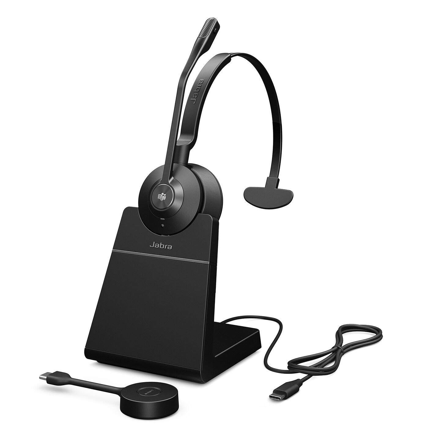 Jabra Engage 55 MS drahtloses Mono On Ear Headset USB-C mit Ladestation