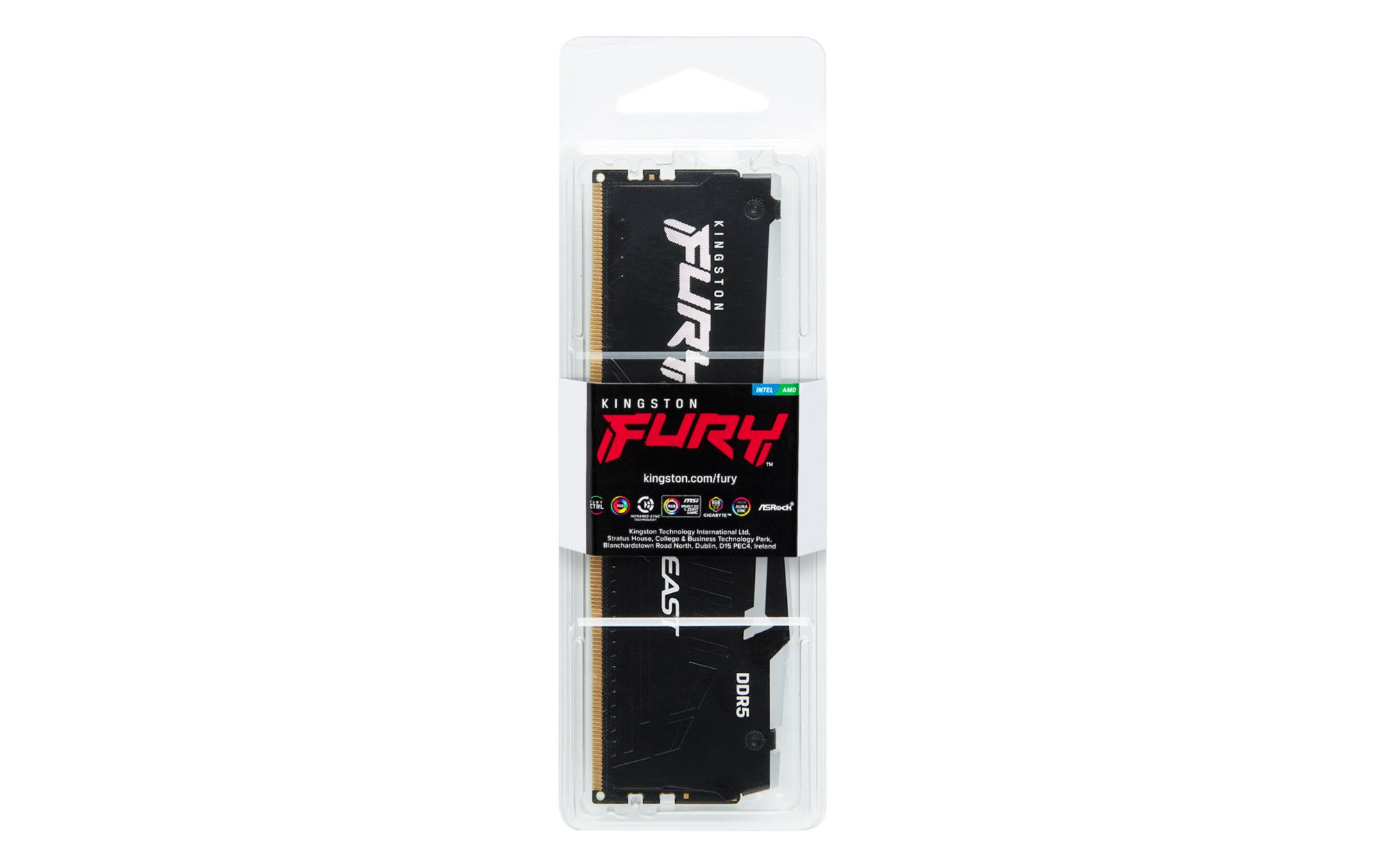 8GB (1x8GB) KINGSTON FURY Beast RGB DDR5-4800 CL38 RAM Gaming Arbeitsspeicher