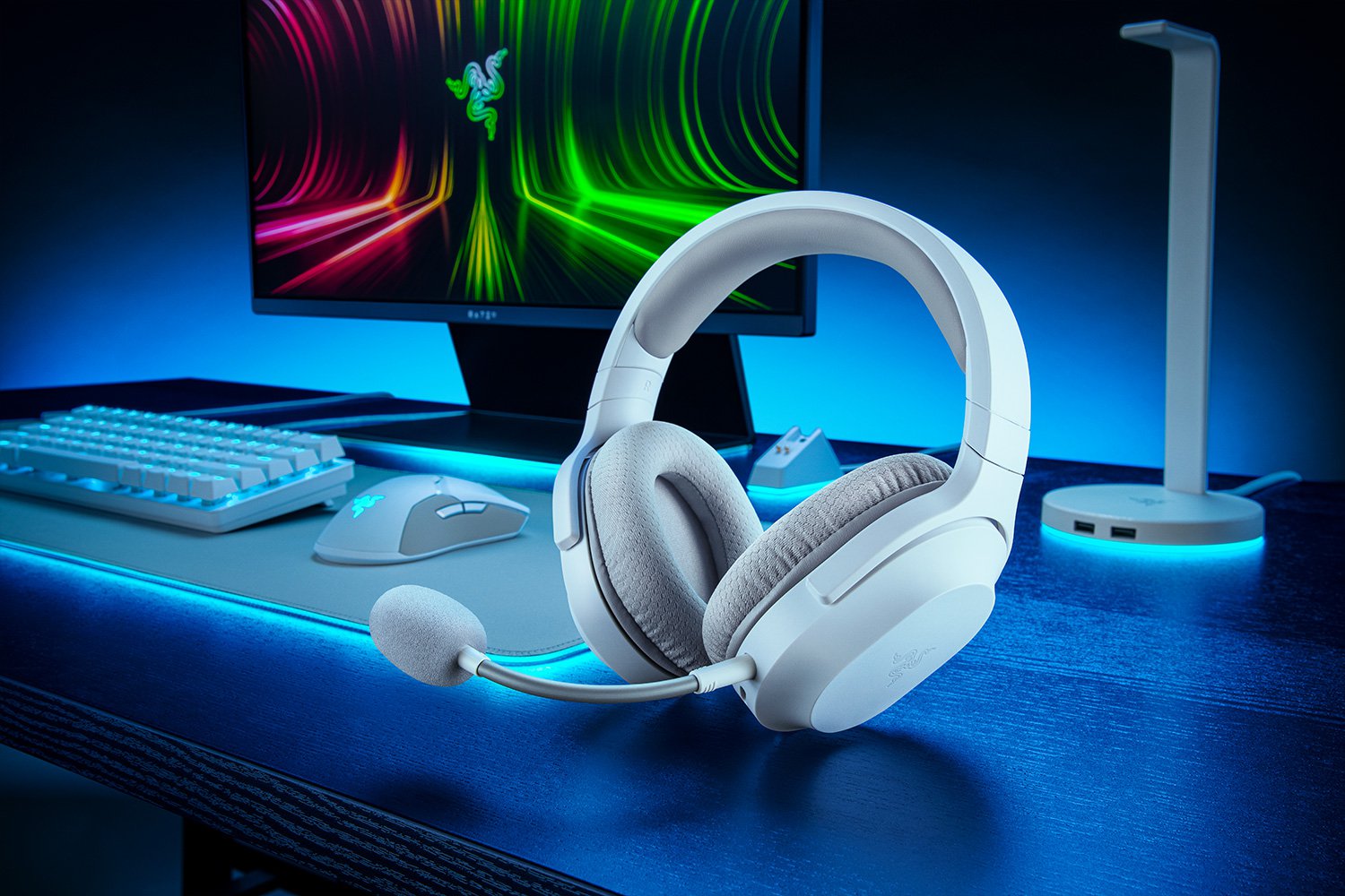 RAZER Barracuda X Kabelloses Gaming Headset Mercury Weiß