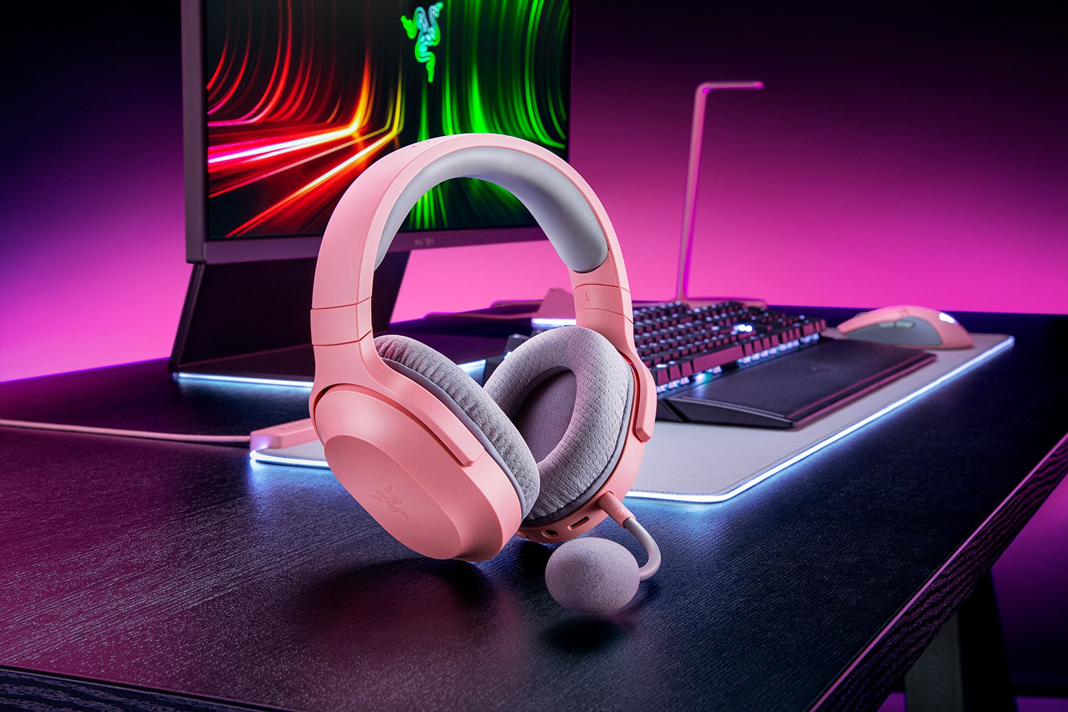 RAZER Barracuda X Kabelloses Gaming Headset Quartz Pink