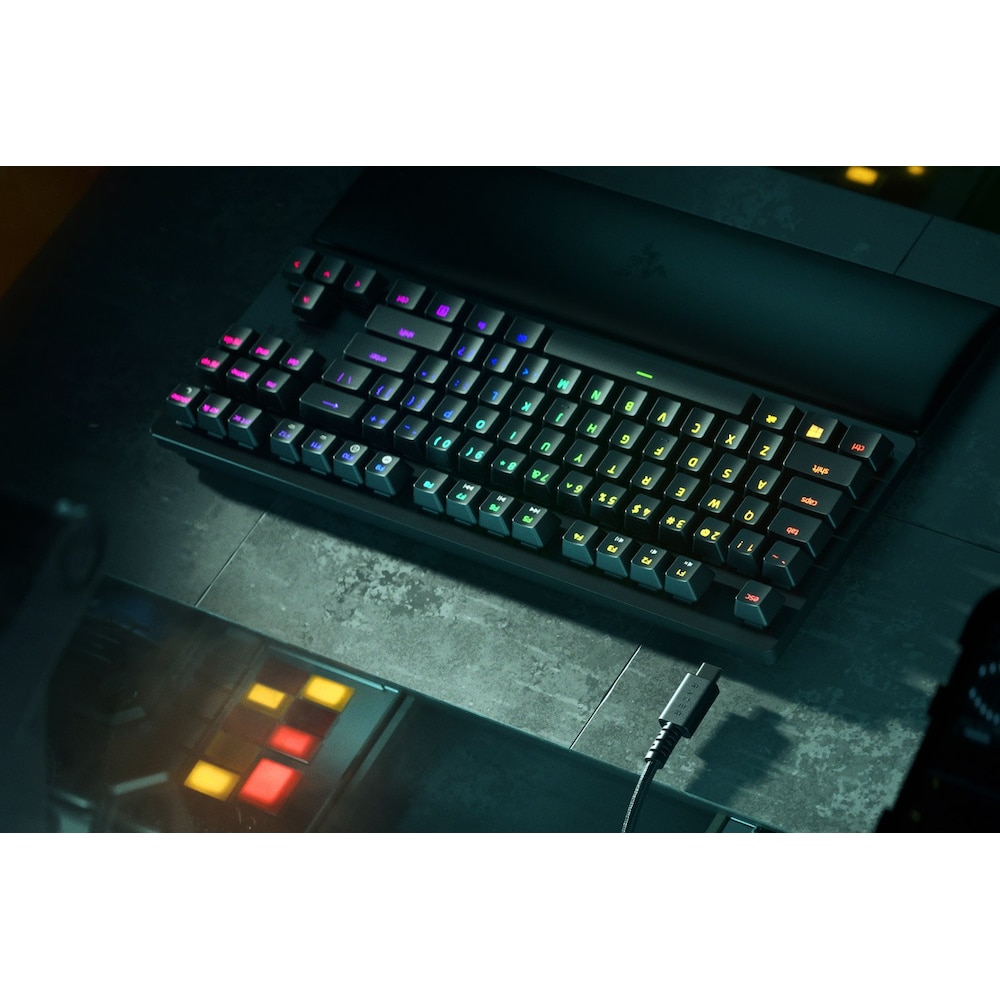 RAZER Huntsman V2 TKL Purple Switch Kabelgebundene Gaming Tastatur