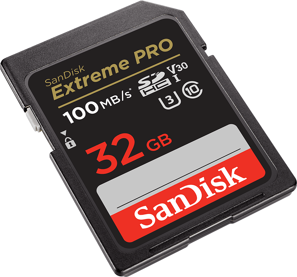 SanDisk Extreme Pro 32 GB SDHC Speicherkarte (100 MB/s, Class 10, U3, V30)