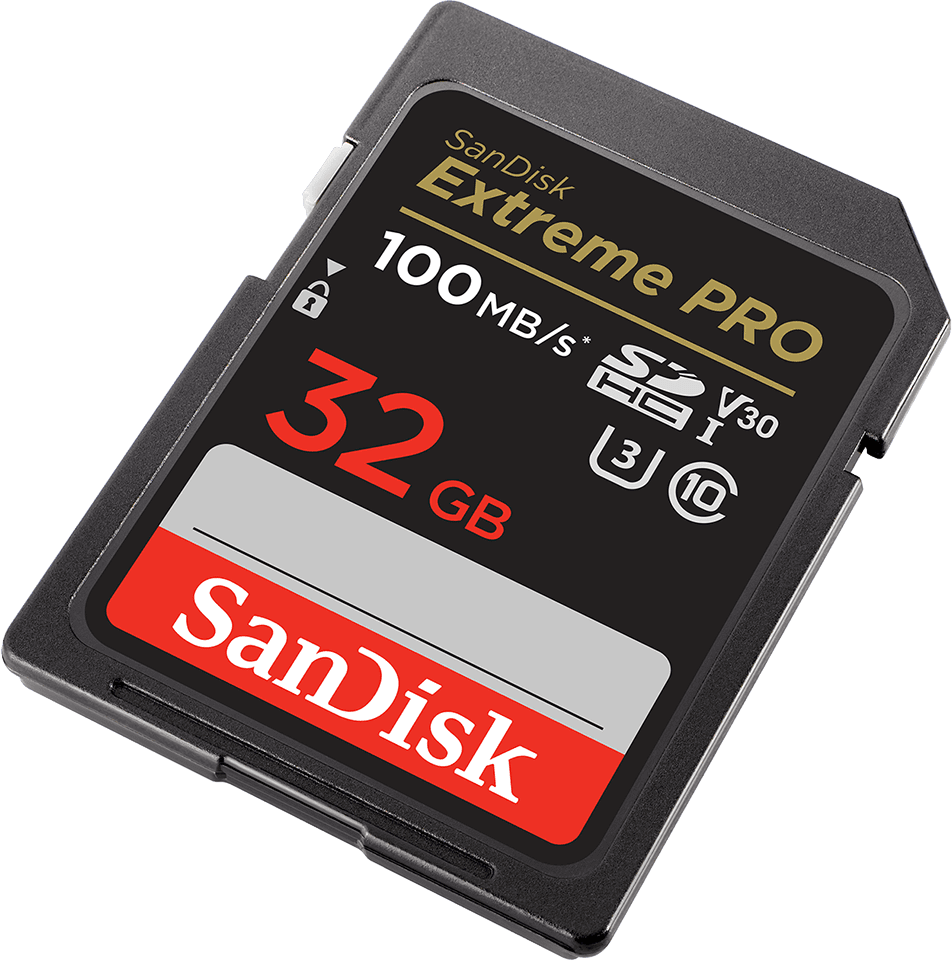 SanDisk Extreme Pro 32 GB SDHC Speicherkarte (100 MB/s, Class 10, U3, V30)