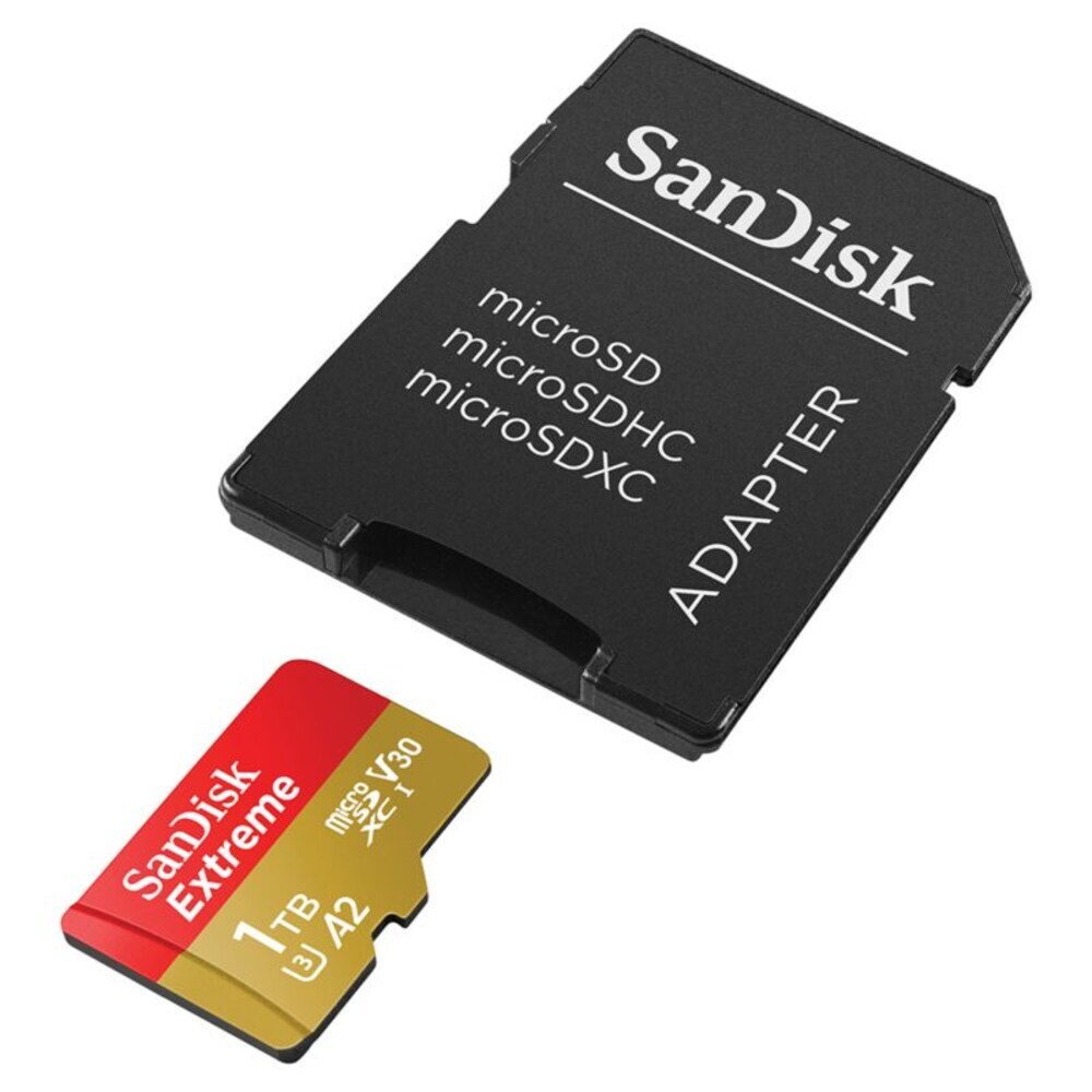 SanDisk Extreme 1TB microSDXC Speicherkarte (190 MB/s,A2,Class 10,U3,V30)