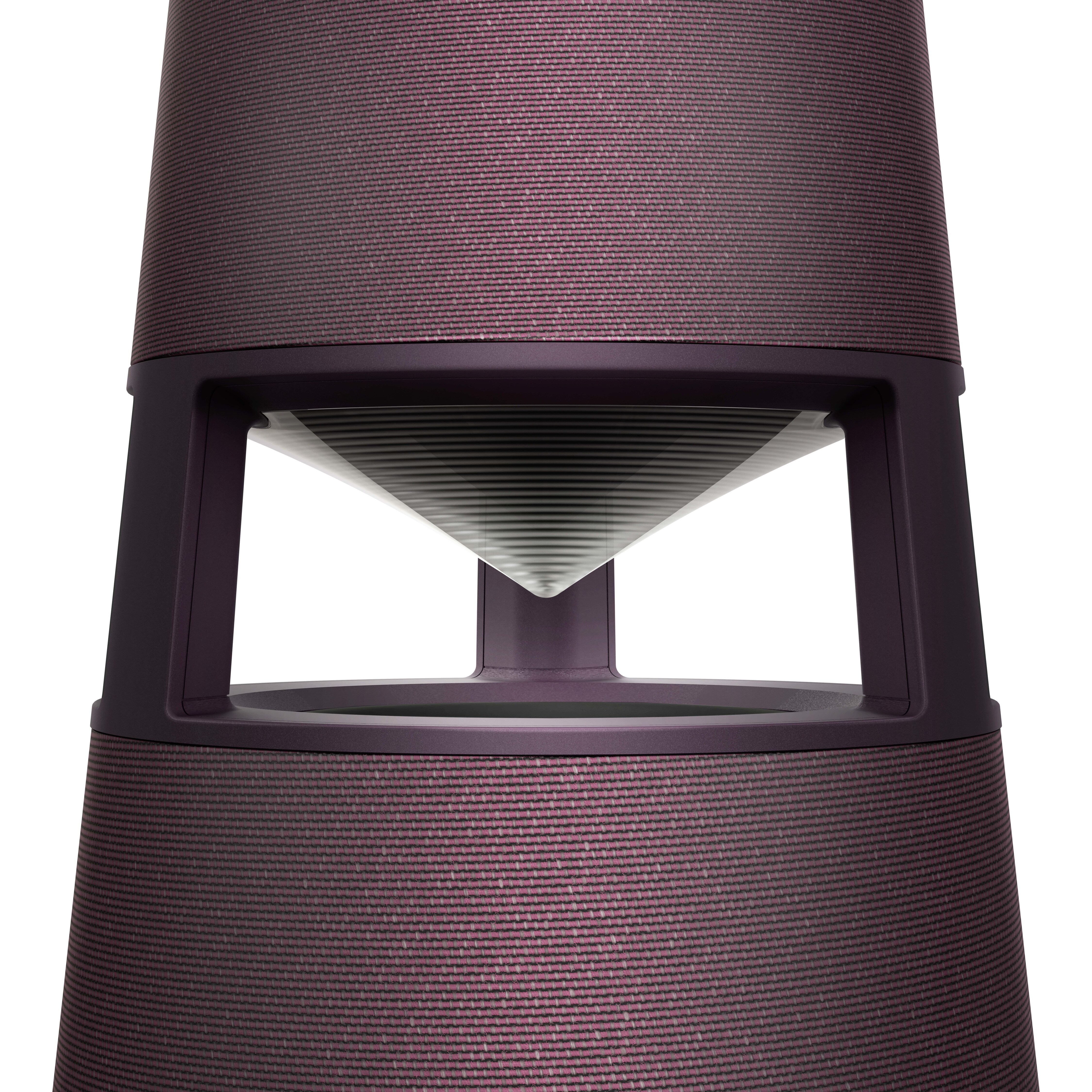 LG XBOOM 360 DRP4 Bluetooth-Lautsprecher Burgundy mit Beleuchtung