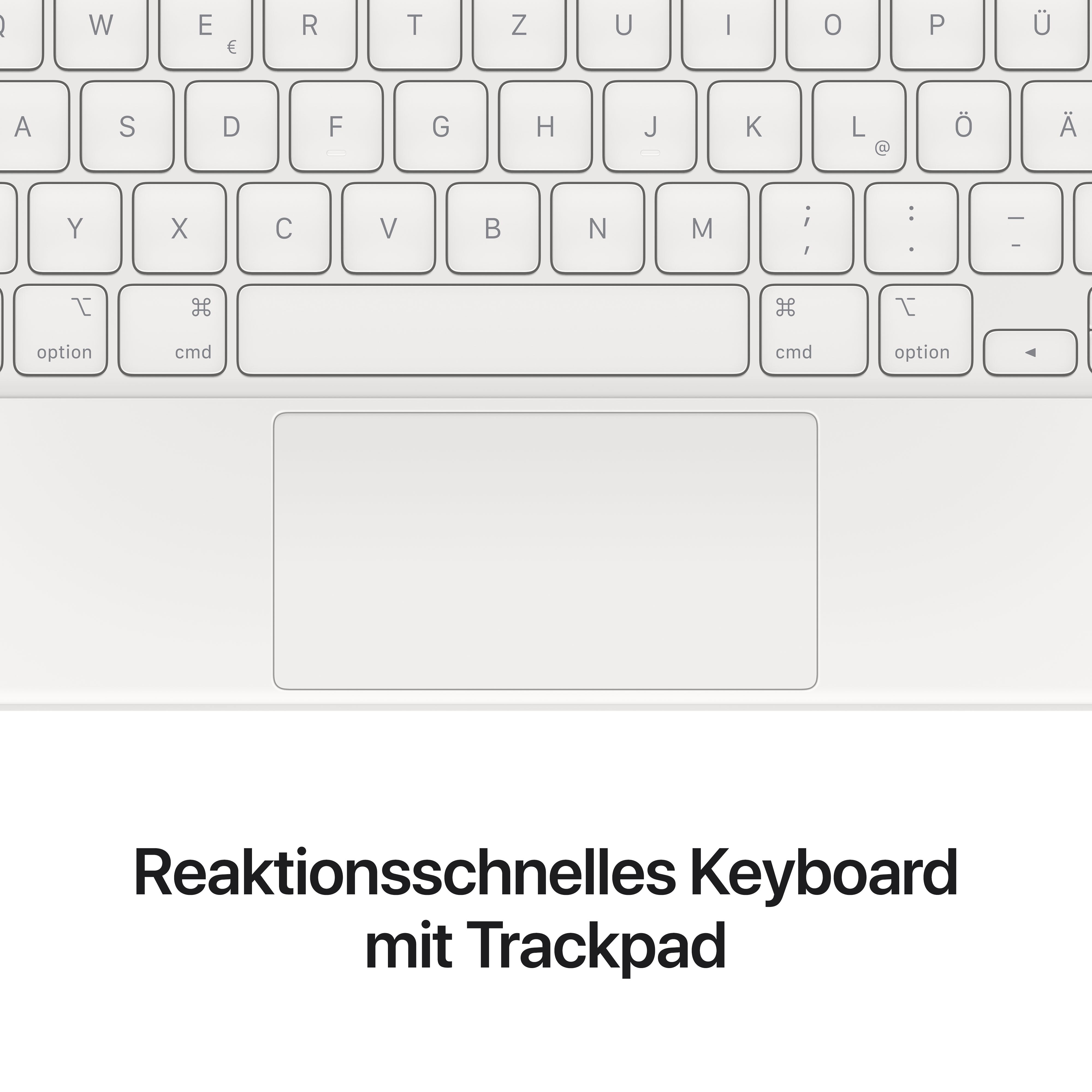 Apple Magic Keyboard iPad Air (4. Generation) 11" iPad Pro (3. Gen) weiß deutsch