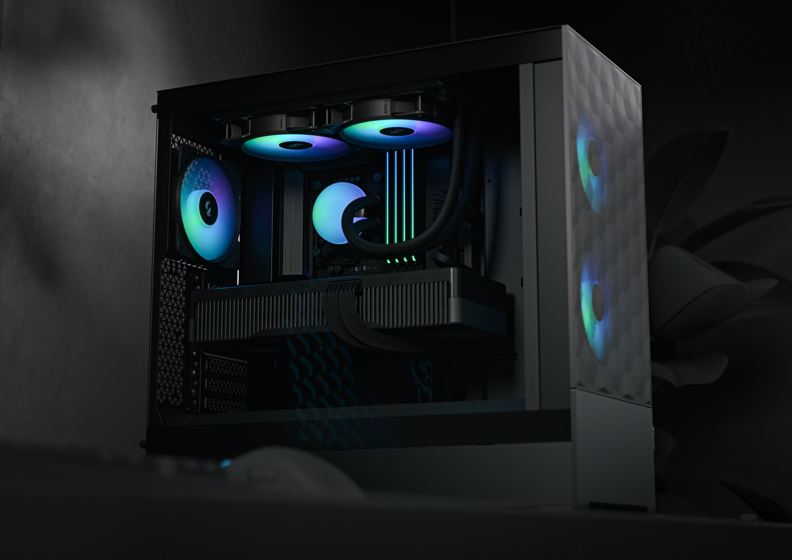 Fractal Design Pop Air Black mit Seitenfenster ATX Gaming Gehäuse Schwarz