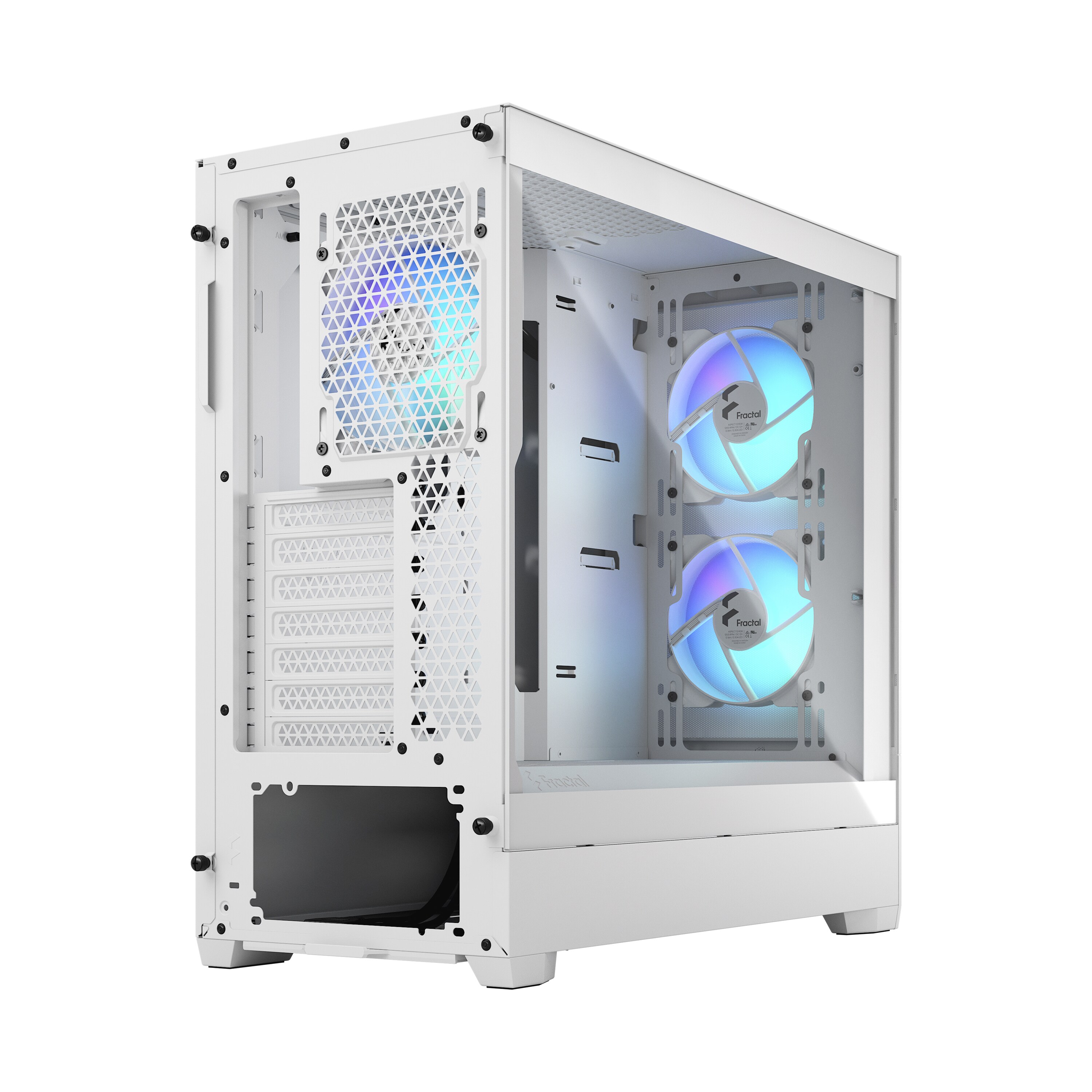 Fractal Design Pop Air RGB White mit Seitenfenster ATX Gaming Gehäuse Weiß