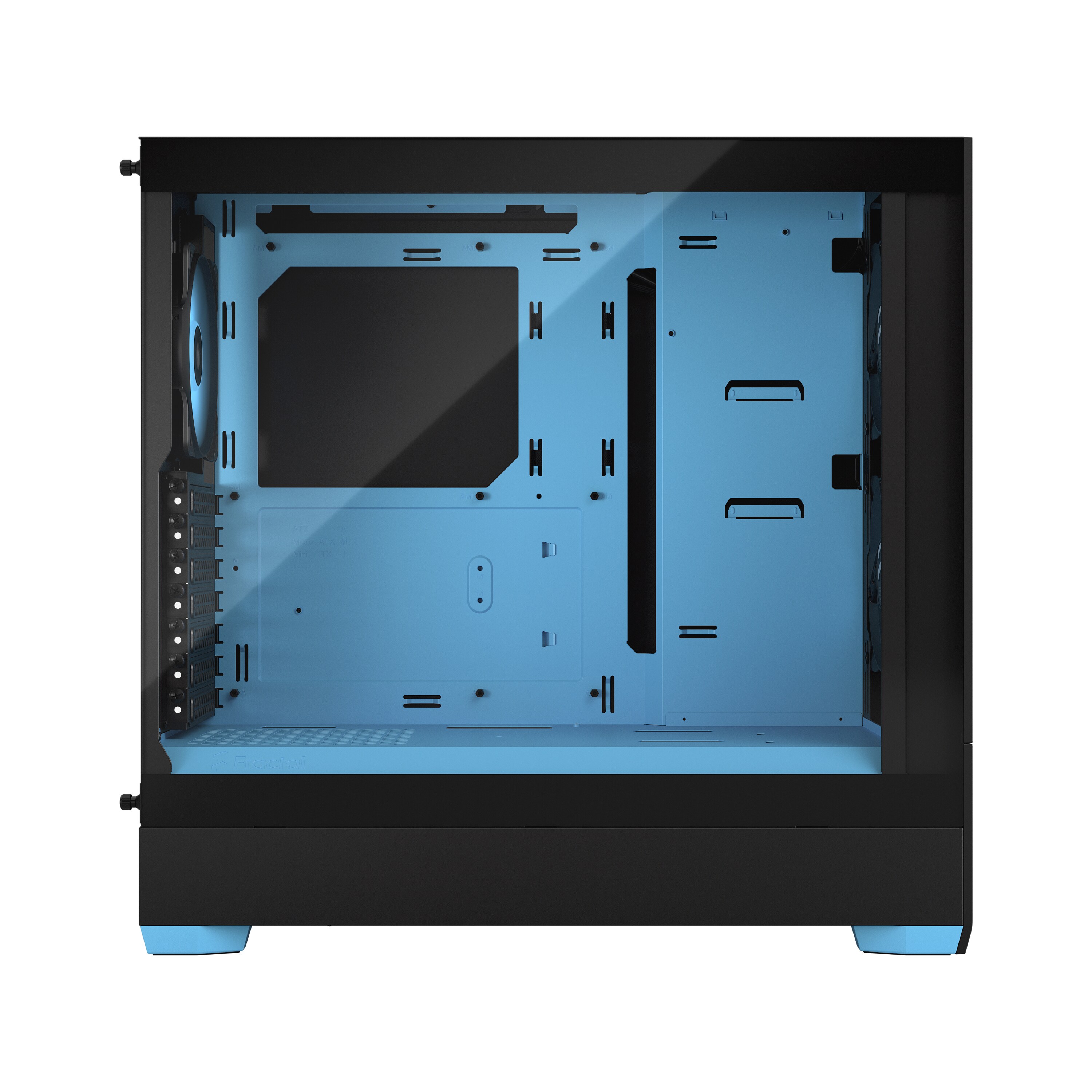 Fractal Design Pop Air RGB Cyan Core mit Seitenfenster ATX Gaming Gehäuse Blau